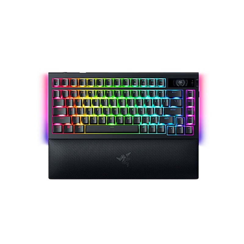 Razer 雷蛇 黑寡婦蜘蛛無線鍵盤 V4 Pro 75%英文 無線熱插拔鍵盤/RZ03-05130100-R3M1