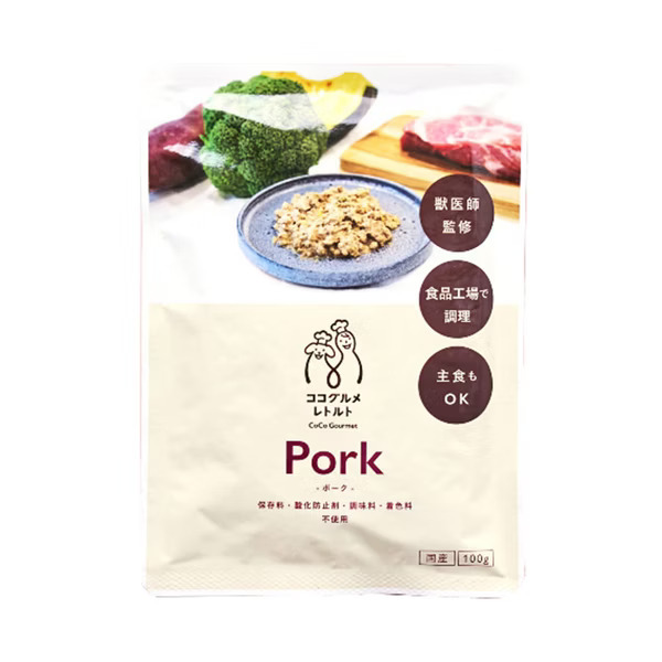 【和匠寵饗CoCo Gourmet】犬用即食包(豬肉+綠花椰菜)/100g