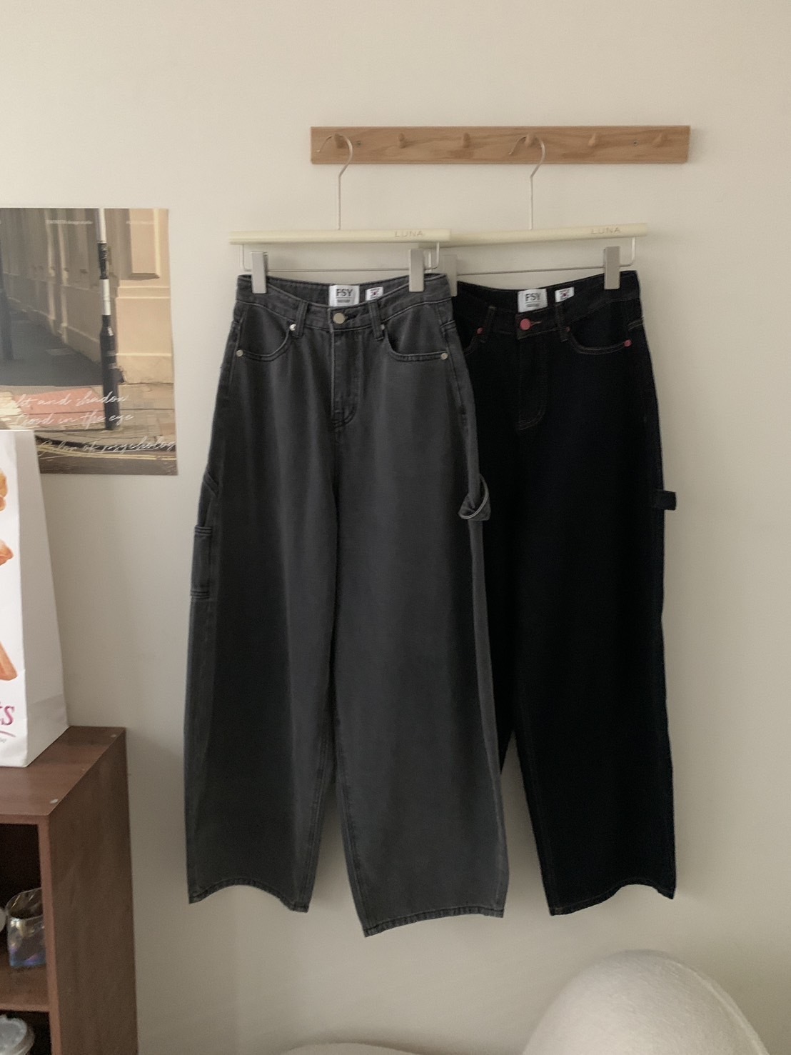 A45 預購甜酷美式復古彎刀牛仔褲