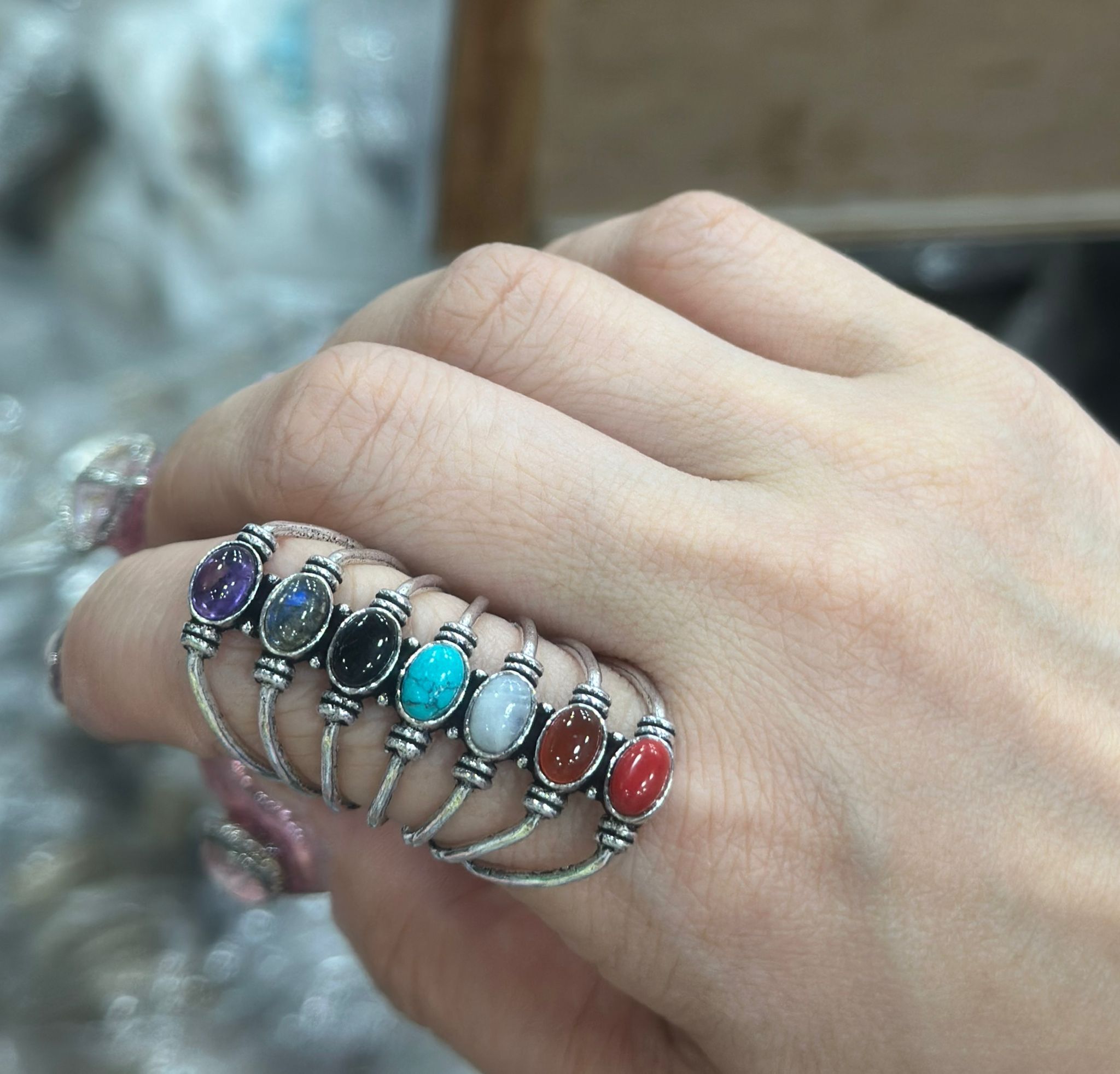 [India Preorder] [Preorder 1 Month] Macrame acc 7脈輪戒指 MACC0383  - A02 (0306indialive)