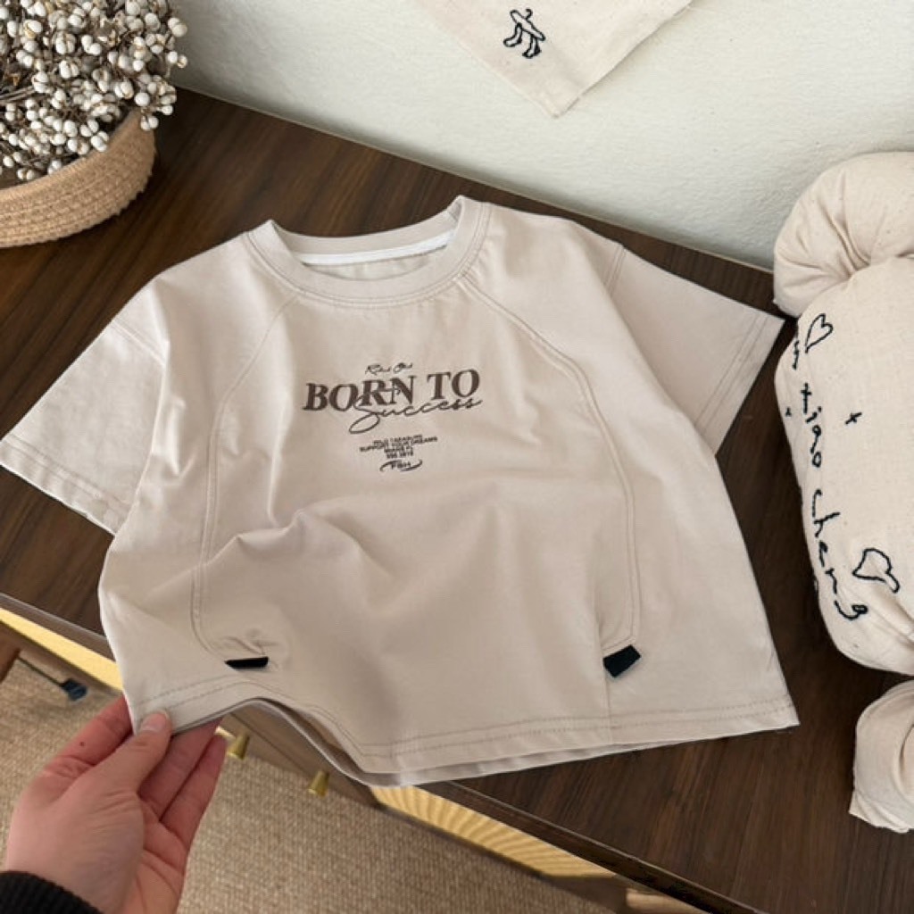 車線英字短袖上衣