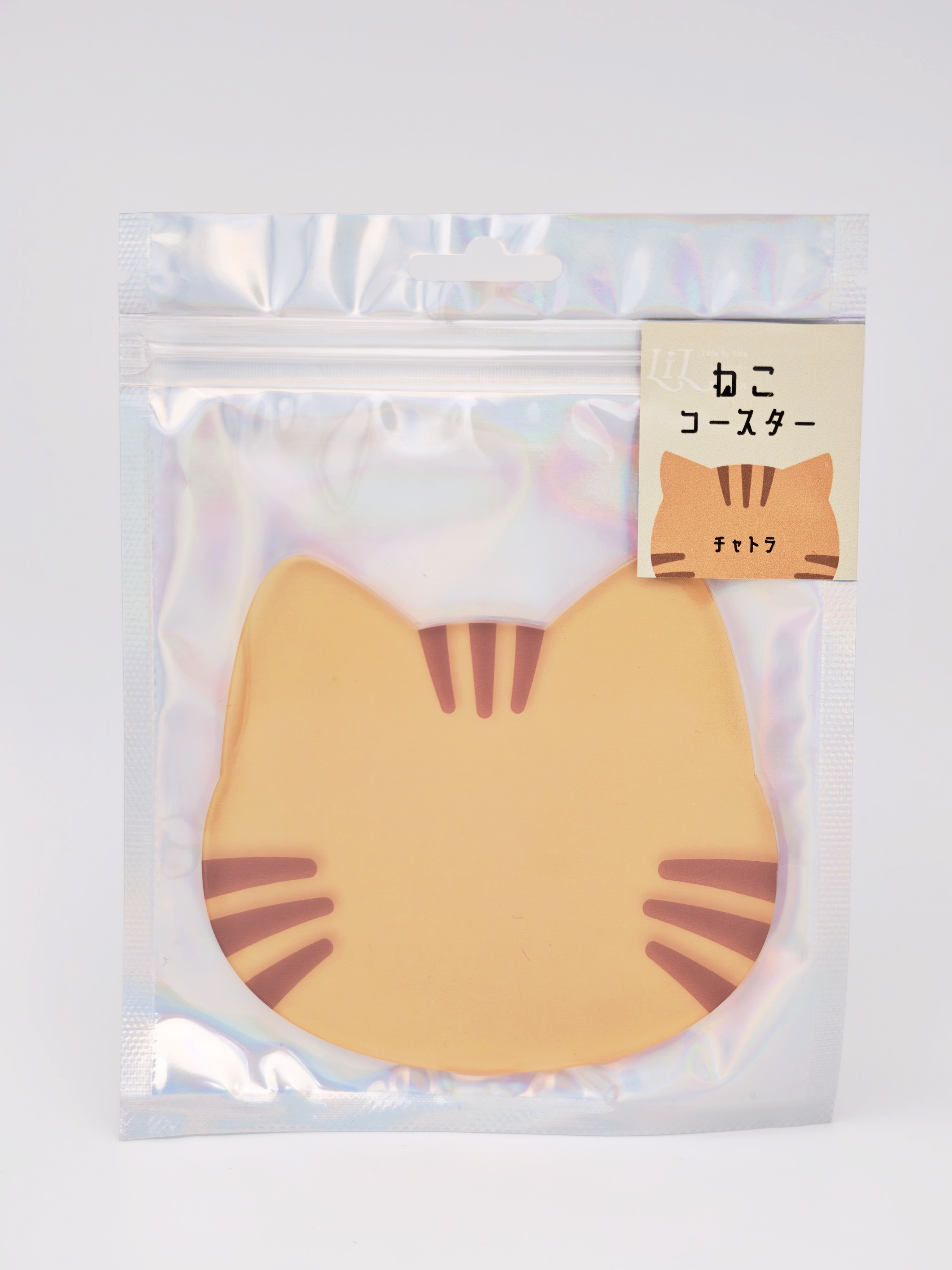 貓形杯墊 チャトラ