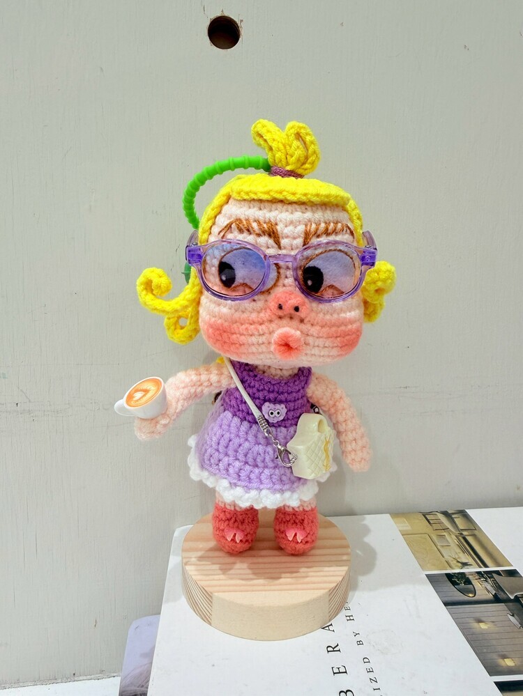 洋裝系大眼睛醜娃吊飾-18號『約15-16cm』