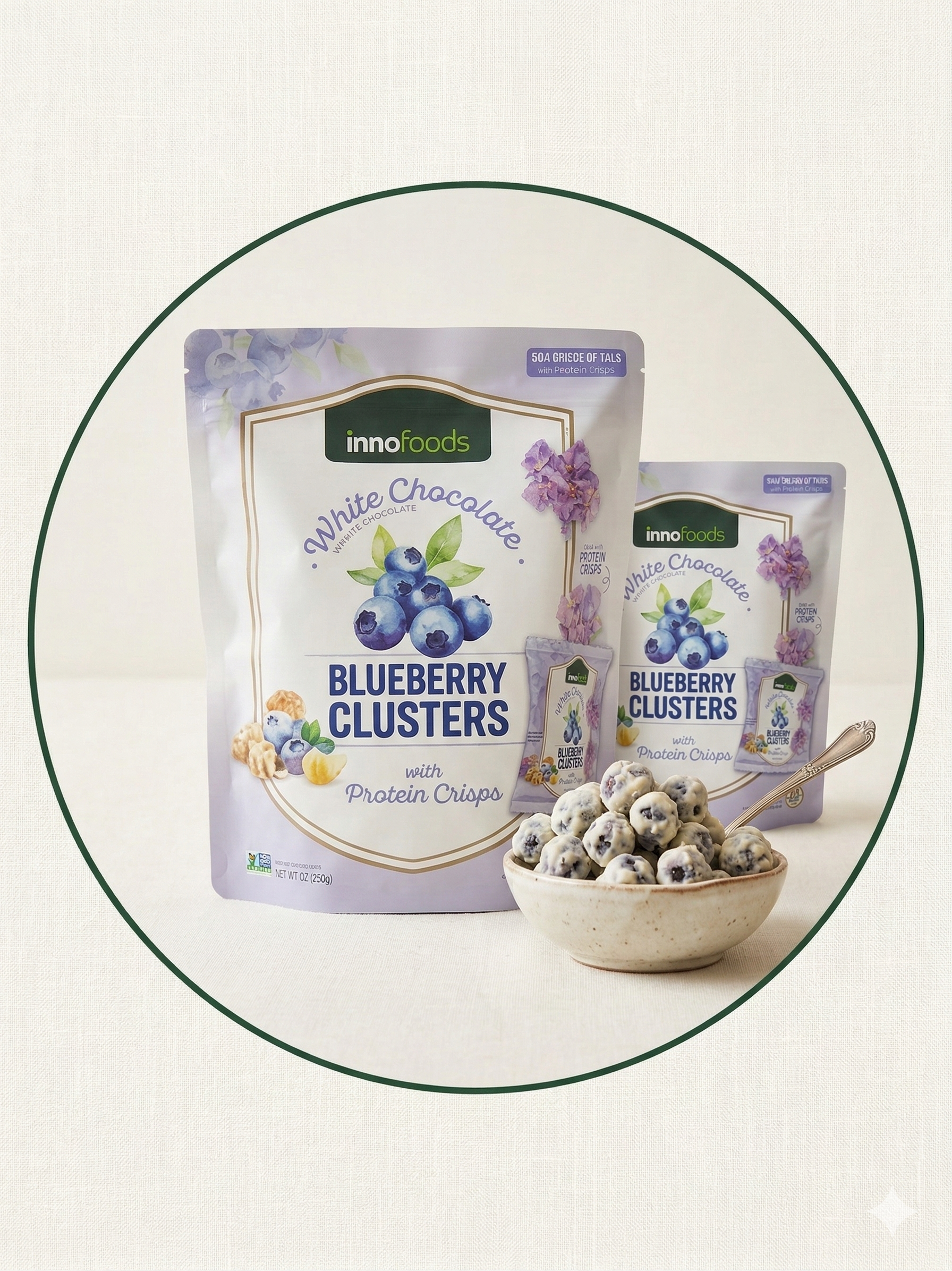 【直播】Innofoods  LX0306113 白巧克力藍莓脆球 510g