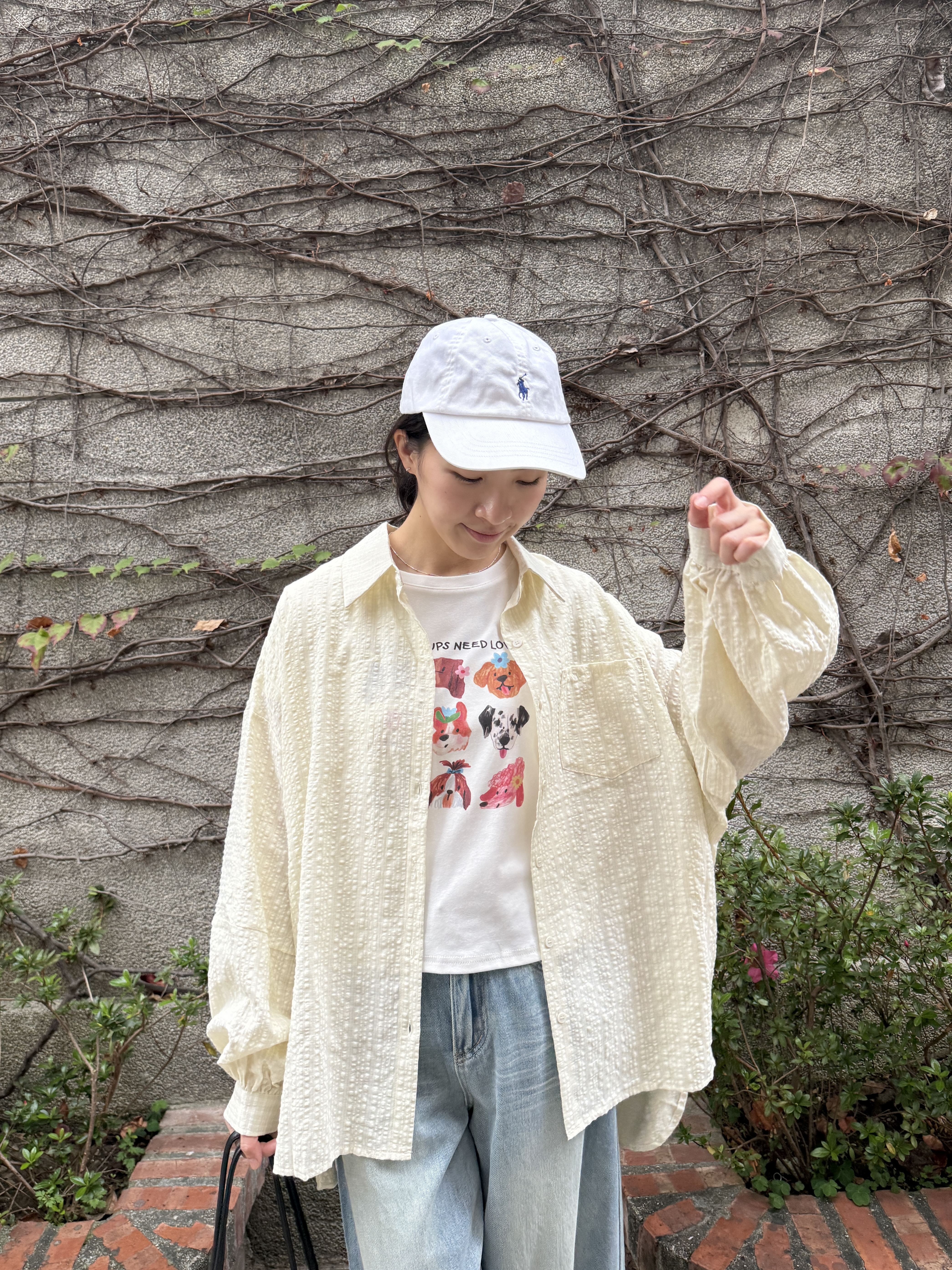 舒服棉立體紋口袋襯衫*2色