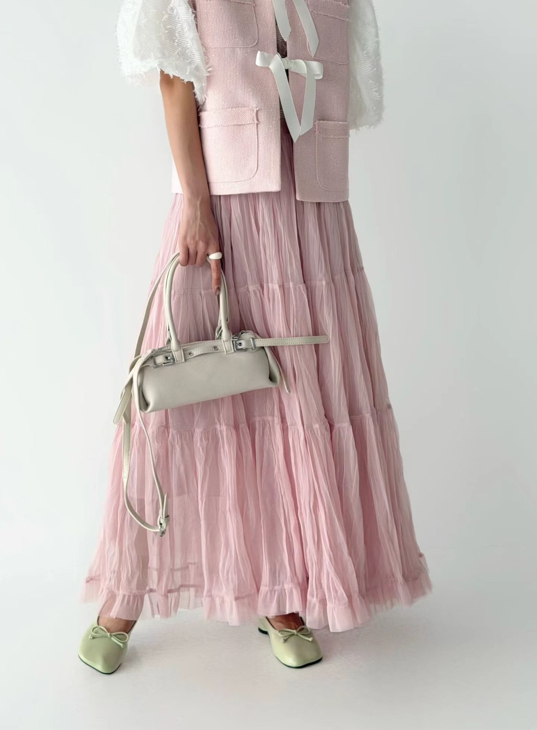 Marie-Marie 漫步雲端微透感空氣長裙