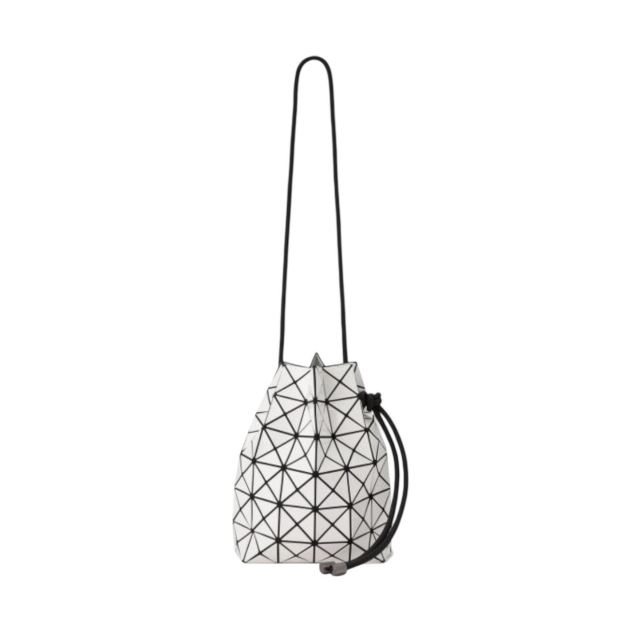 ISSEY MIYAKE GEOMETRIC DRAWSTRING 6X6 BUCKET BAG