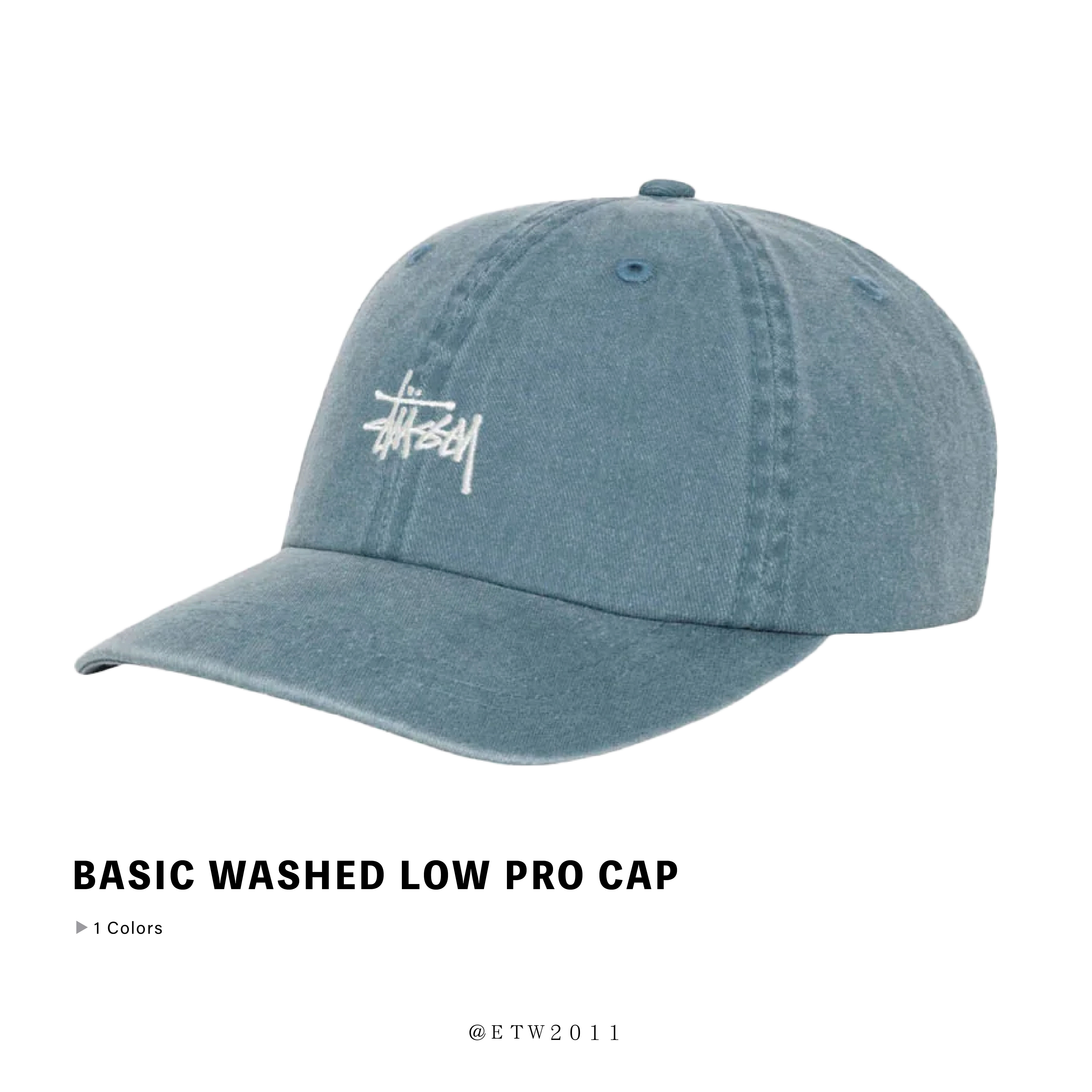 ☆ETW☆【EASY TO WEAR】Stussy Basic Washed Low Pro Cap 水洗 老帽