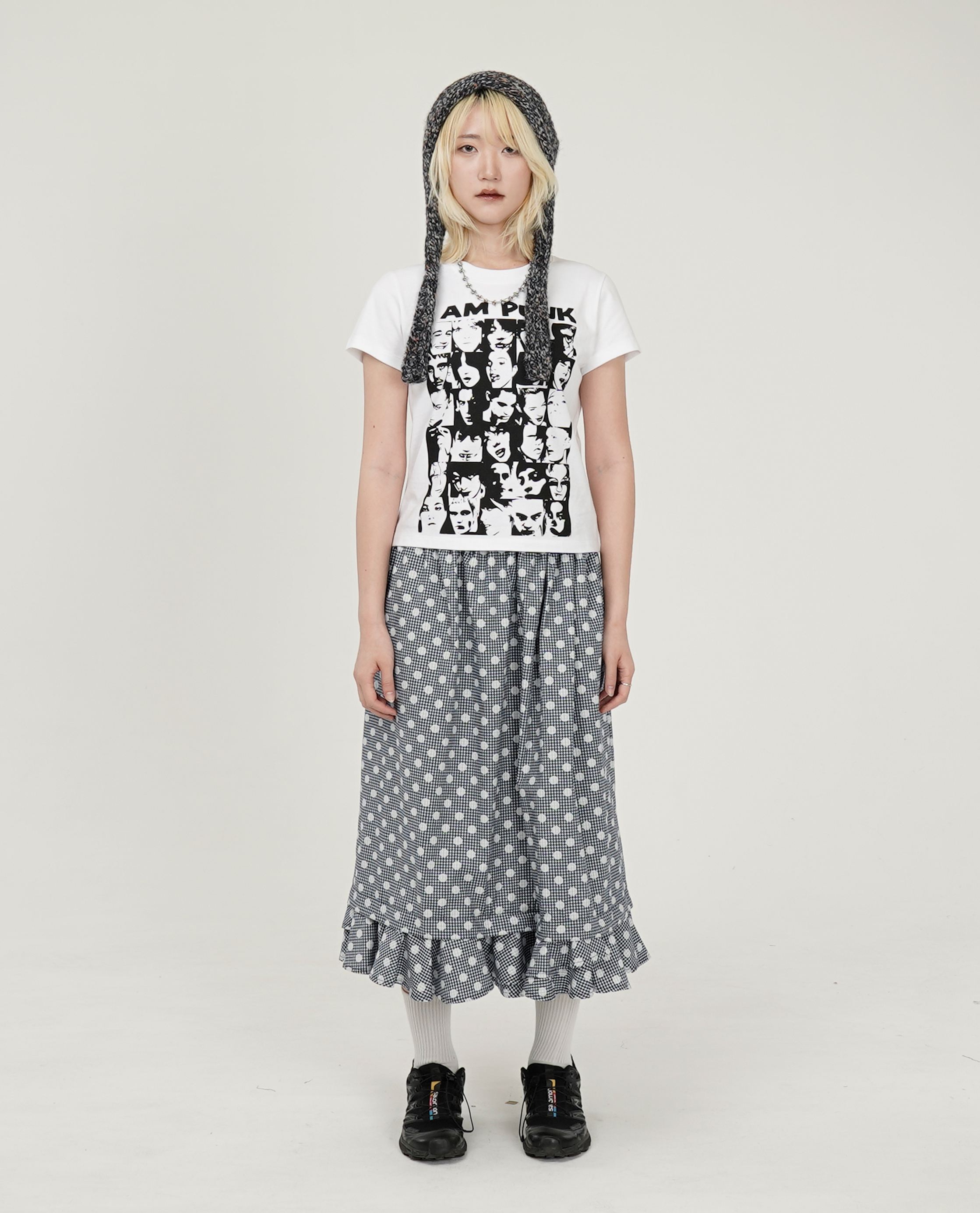 WEBHOUSE TTTTwister Ruffle Long Skirt - 26SS