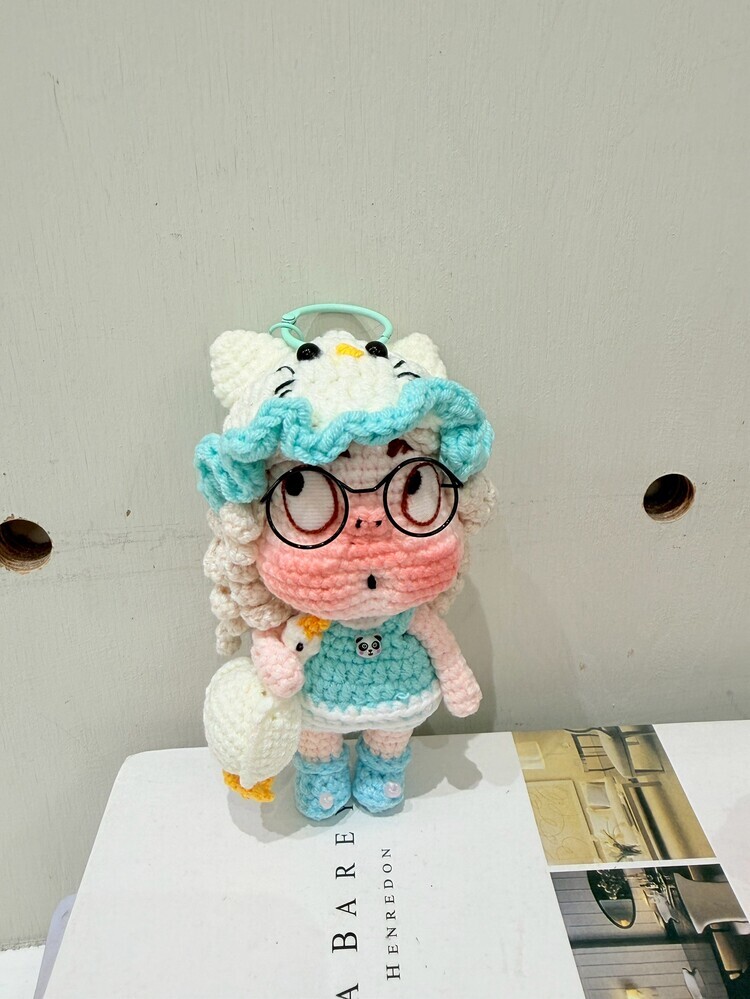 抱抱鴨KT帽醜娃吊飾-45號『約12-13cm』