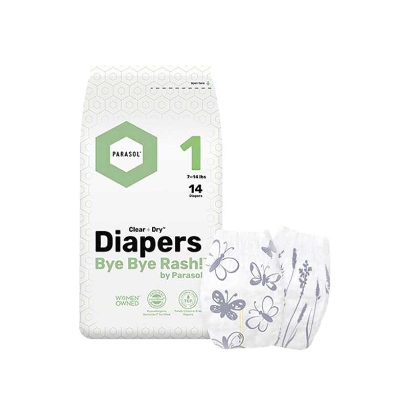 PARASOL Clear+Dry™ 新科技水凝尿布輕巧包(黏貼型)