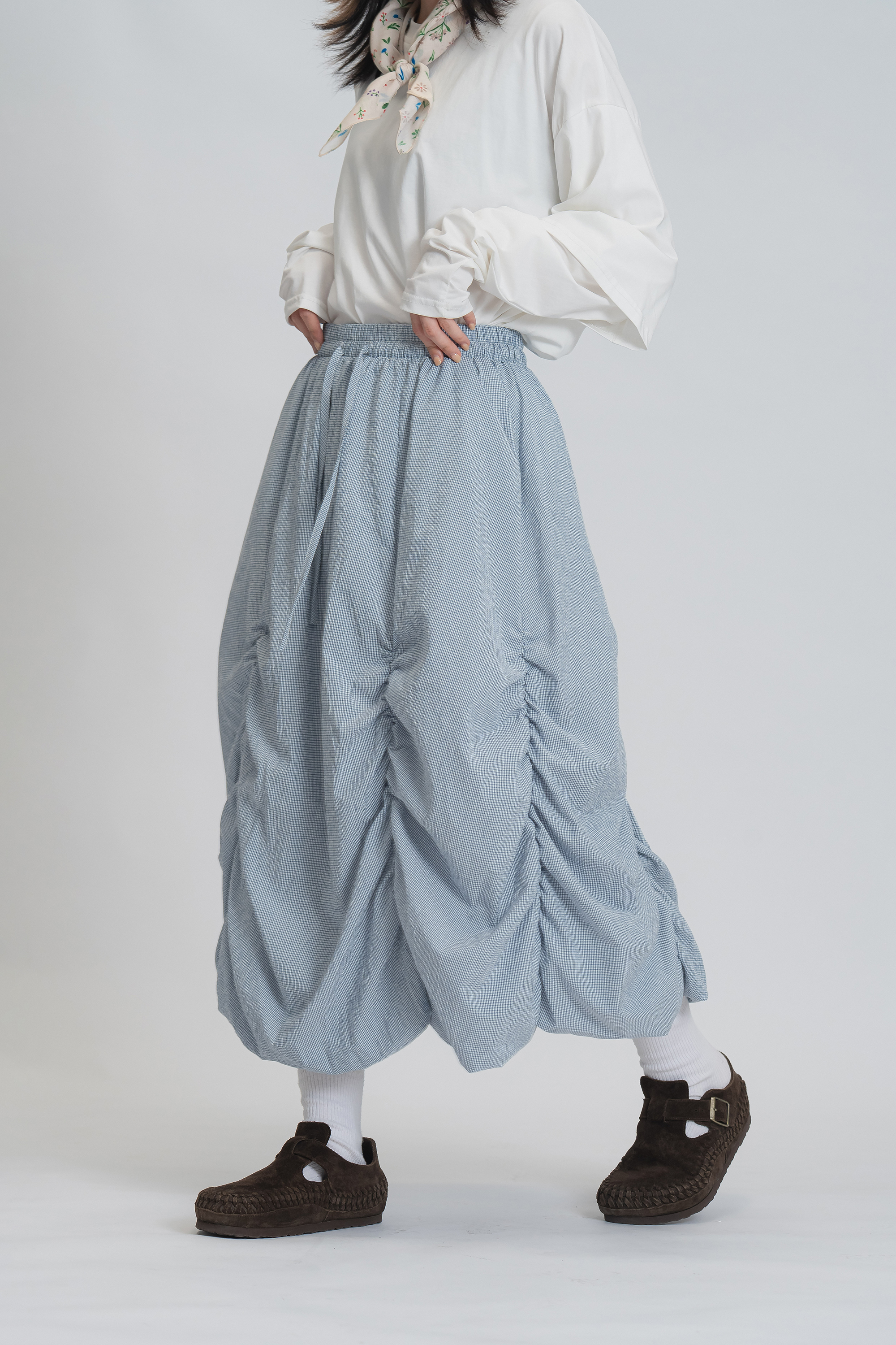 日感少女抽皺半裙 3色