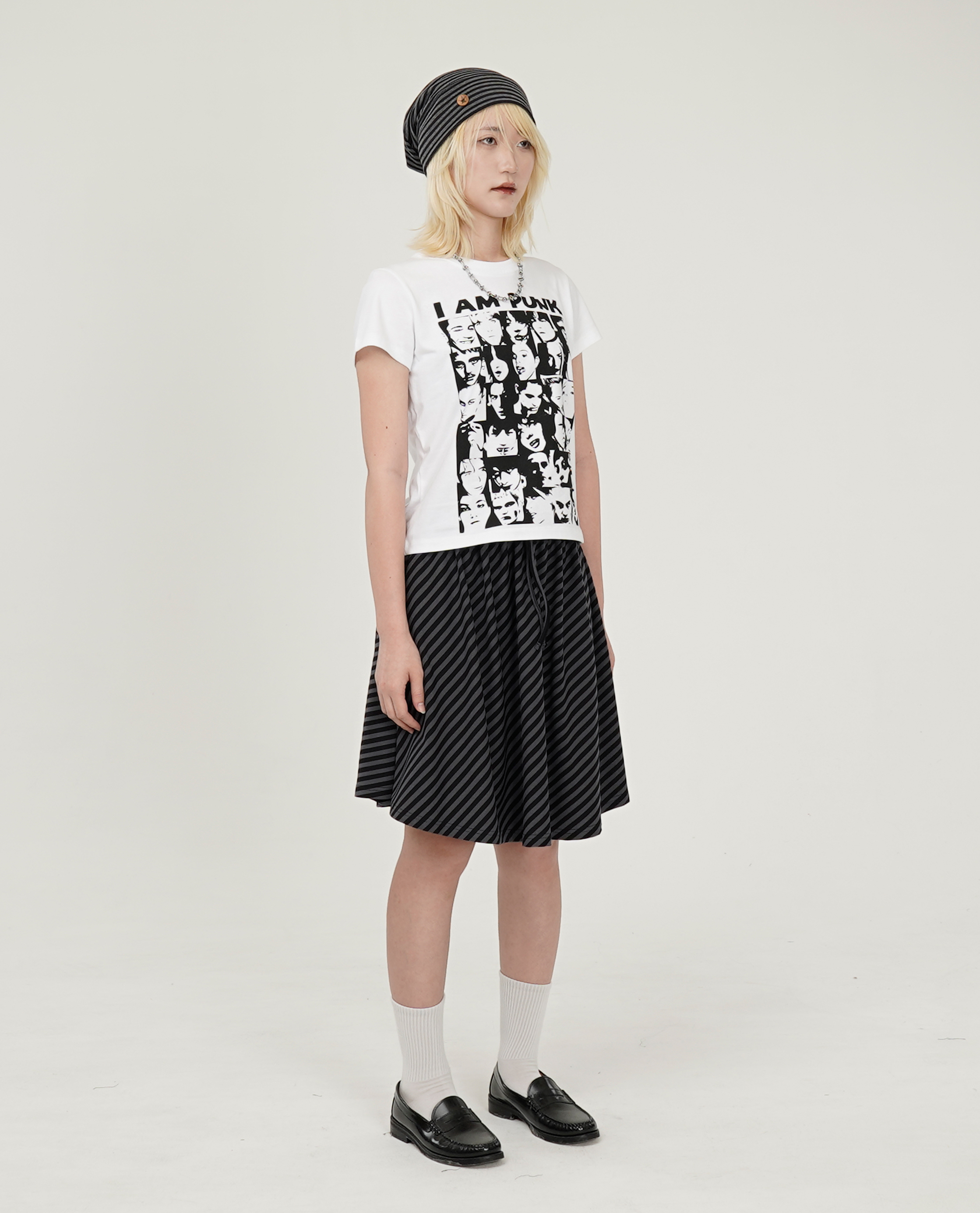 WEBHOUSE Stripe Twister Star Skirt - 26SS