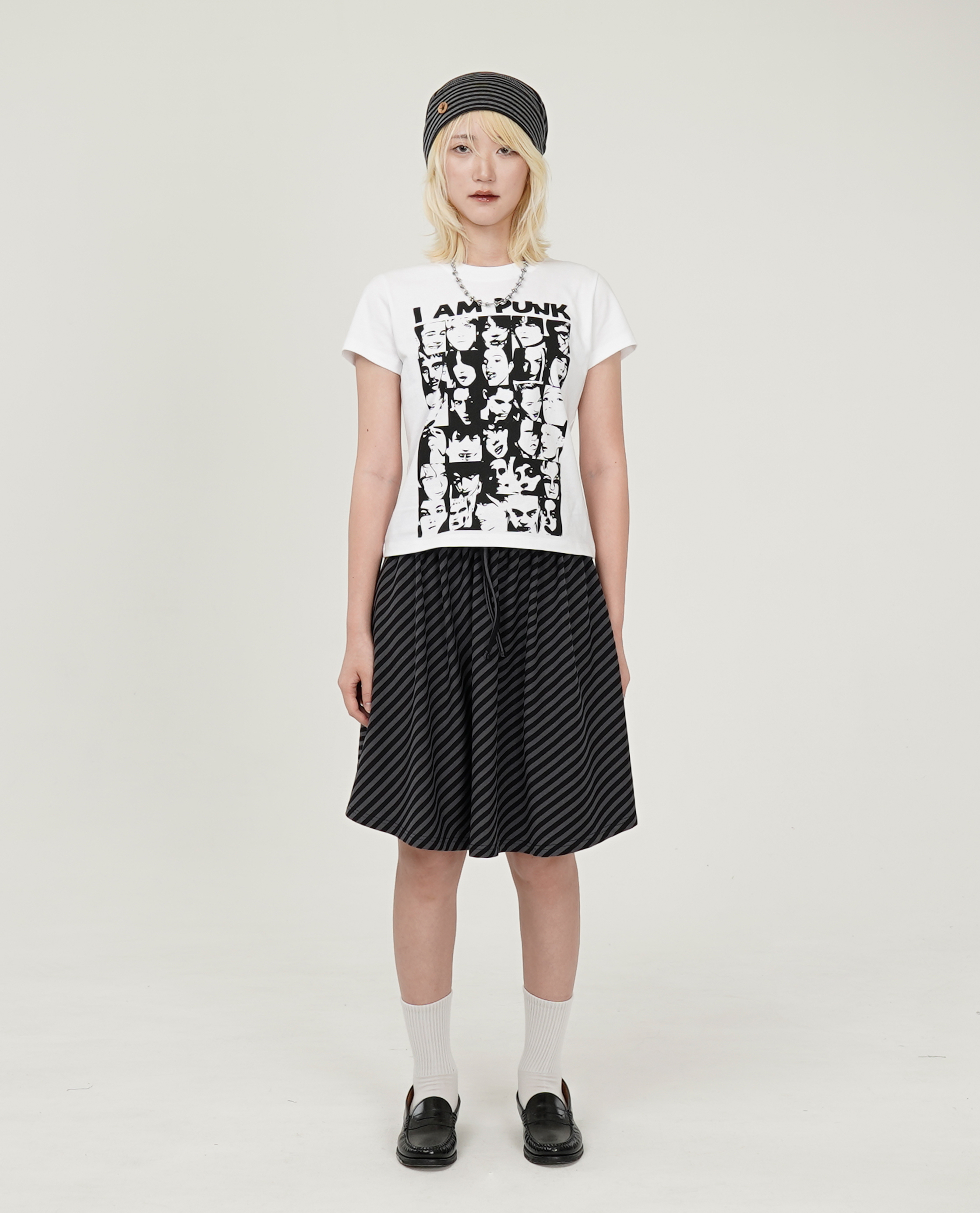 WEBHOUSE Stripe Twister Star Skirt - 26SS