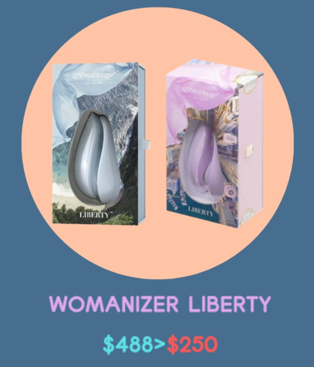 WOMANIZER LIBERTY 便攜式陰蒂吸啜器 紫色