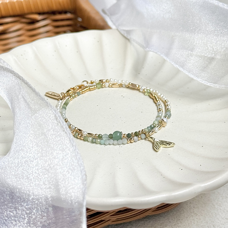 B05 / 苗栗意象 • 蓬萊溪護漁步道 • 森林溪畔 – 珍珠綠碧璽 – 手鍊