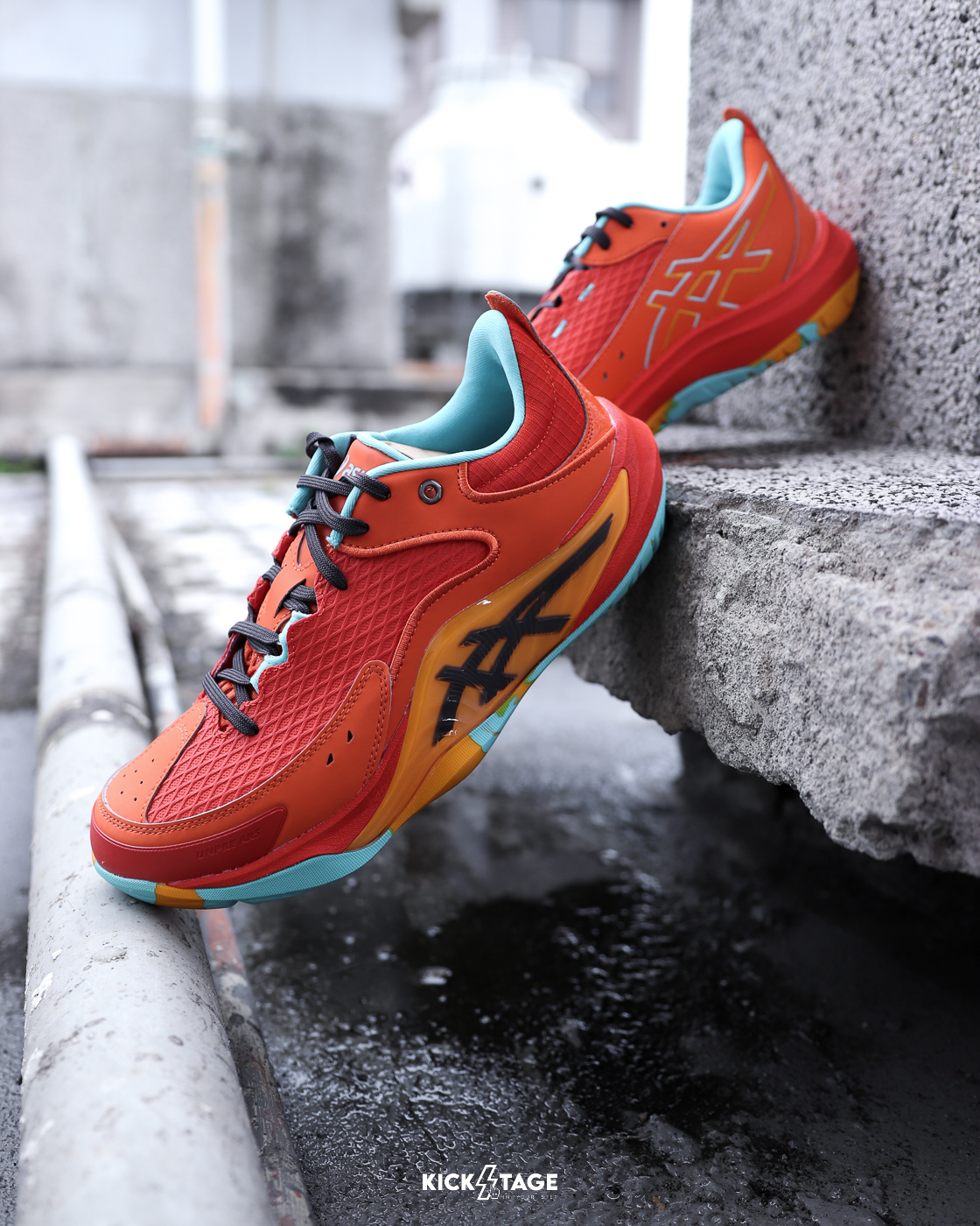 男鞋 ASICS UNPRE ARS LOW 3 橘色 支撐 回彈 緩震 運動 籃球鞋【1063A113-600】