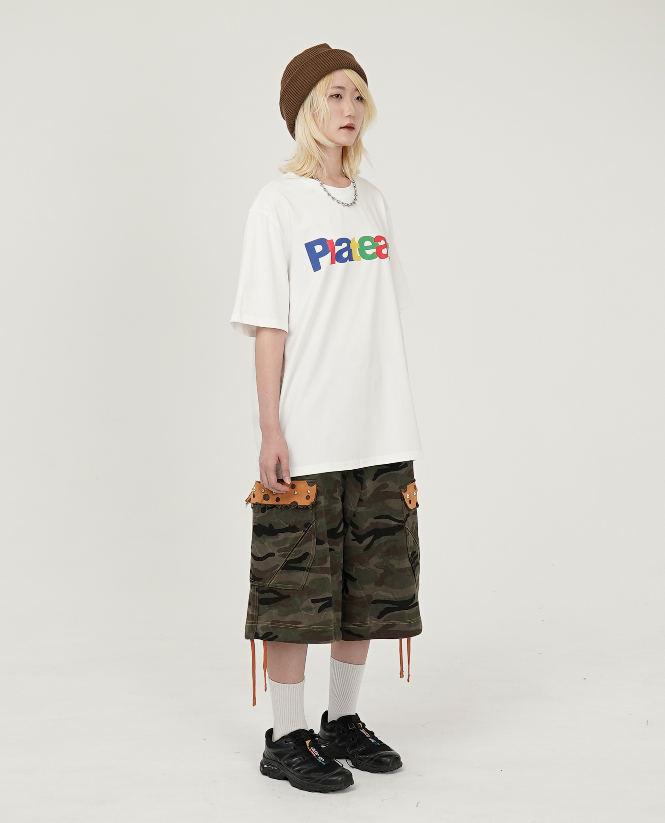 PLATEAU STUDIO Camo sweat shorts - 26SS