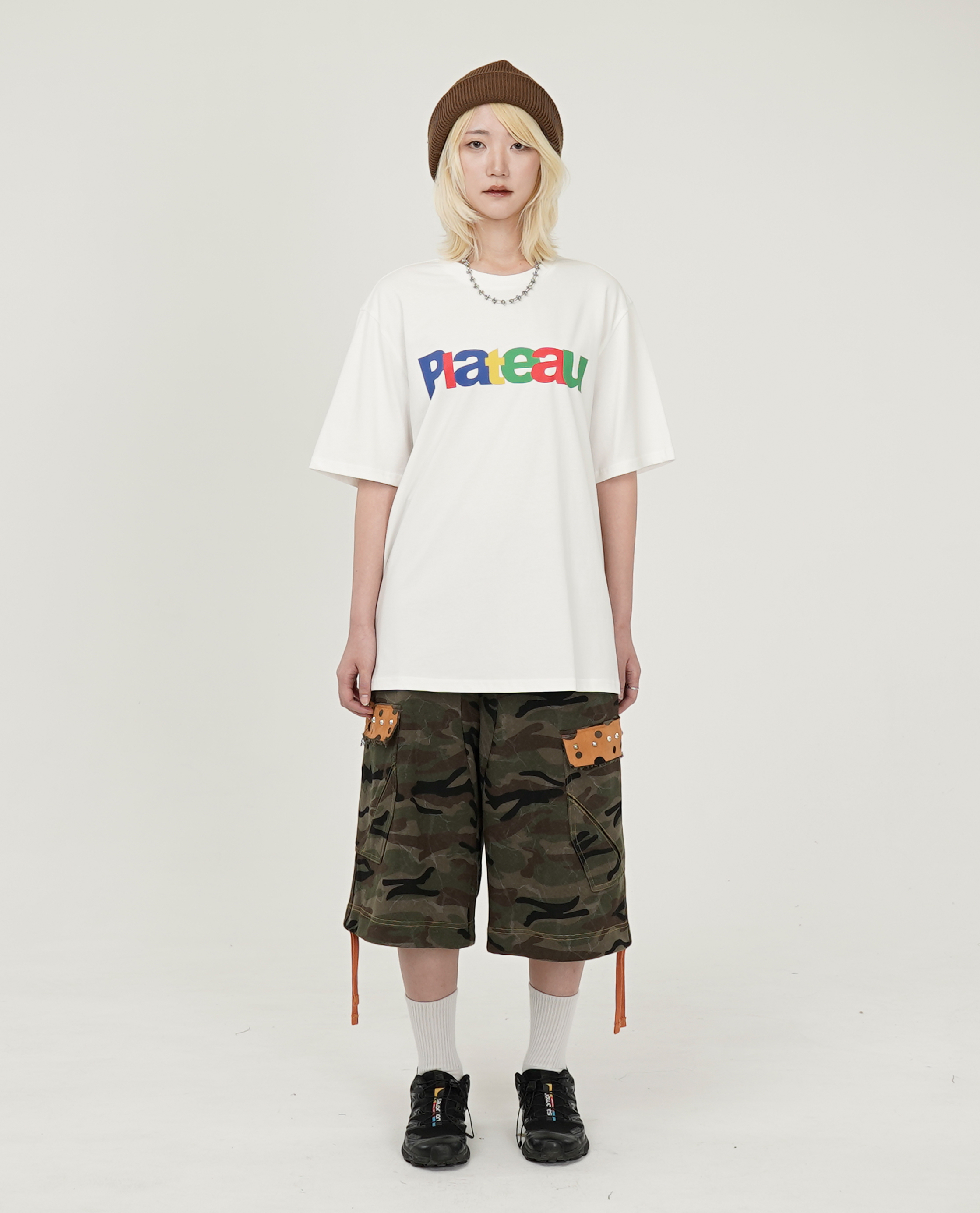 PLATEAU STUDIO Camo sweat shorts - 26SS