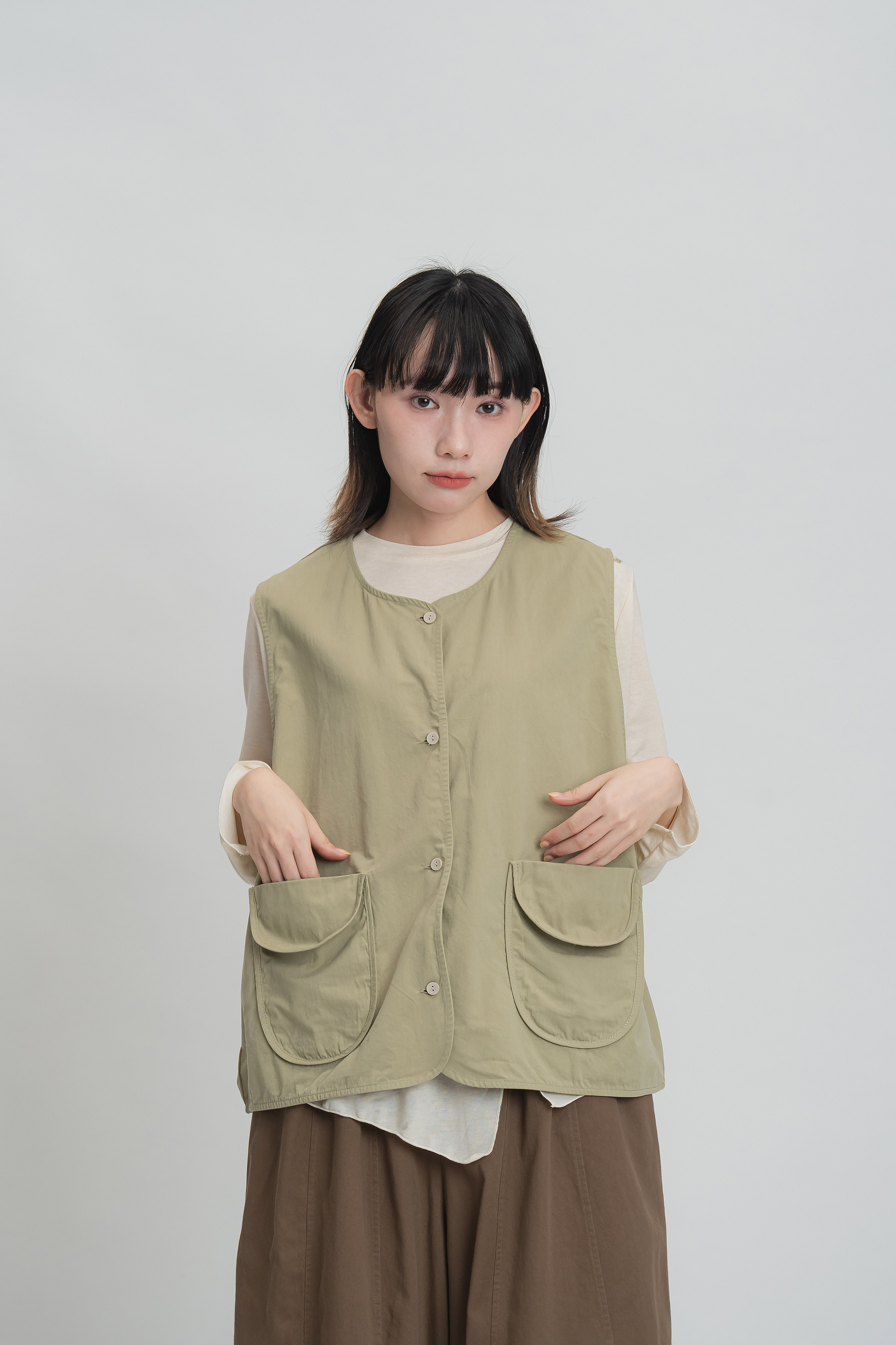 日系百搭素面背心 5色