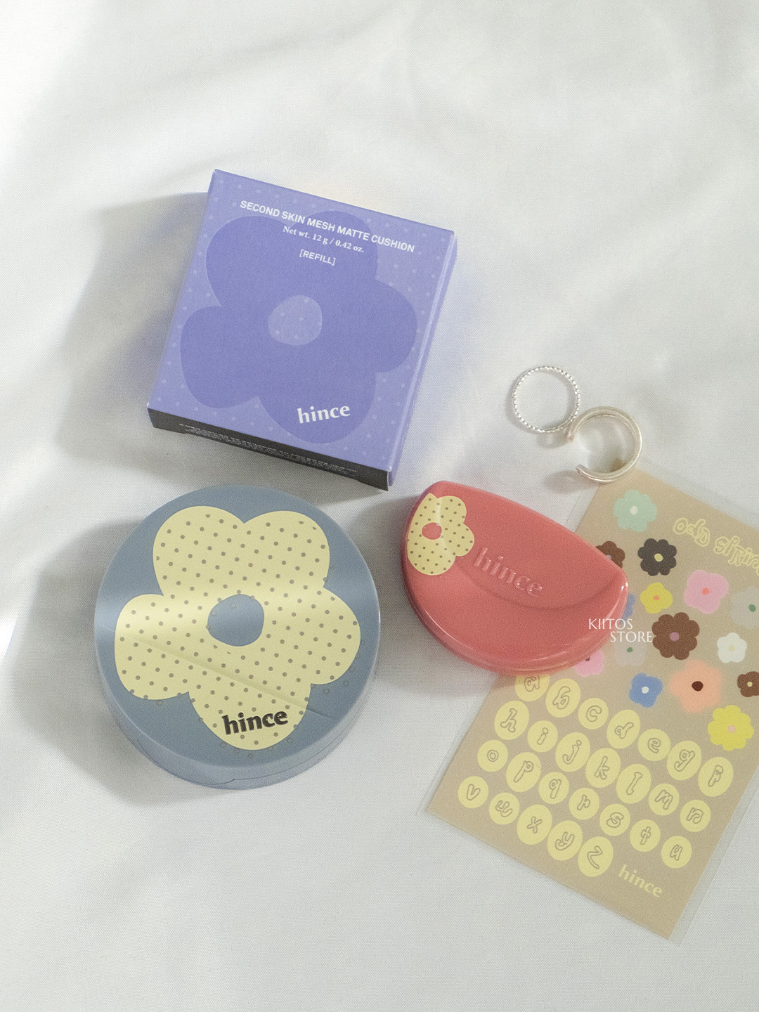 【預購】韓國 HINCE 沁膚煥顏 柔霧氣墊 限定組合 贈 補充裝 + 半月腮紅膏 + 貼紙