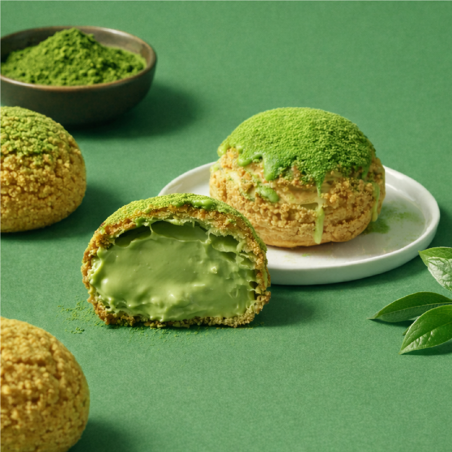 抹茶泡芙/單入