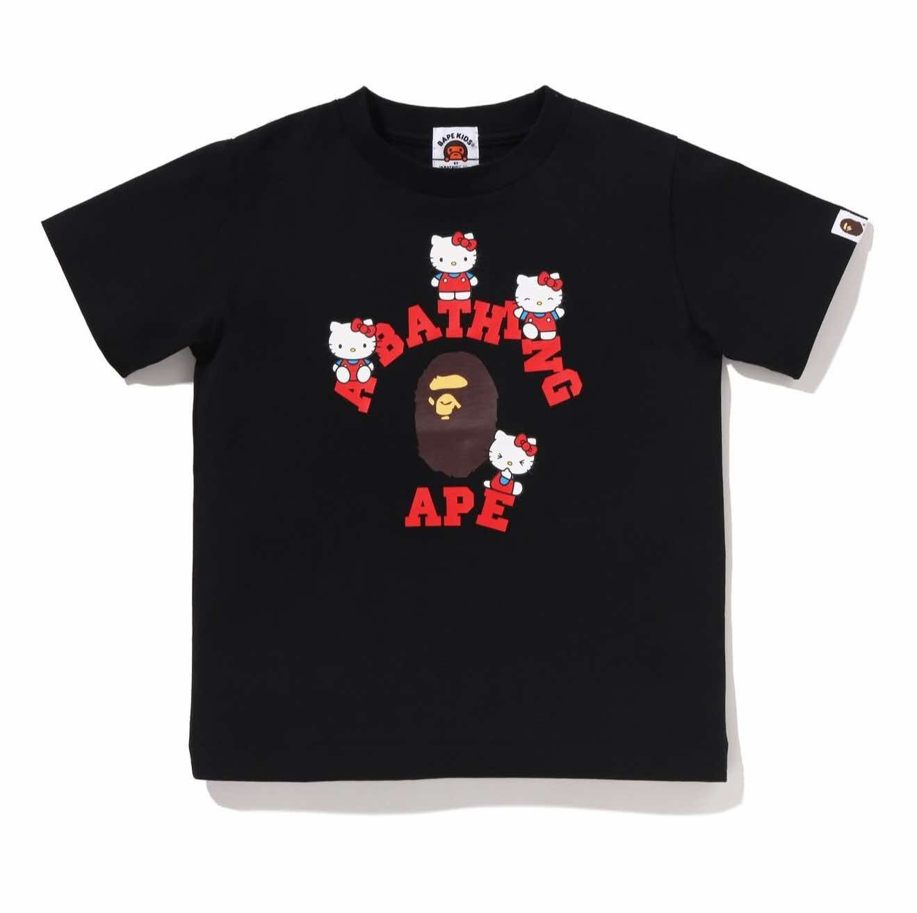 Bape X Hello Kitty X Kuromi 庫洛米 猿人頭 短Tee
