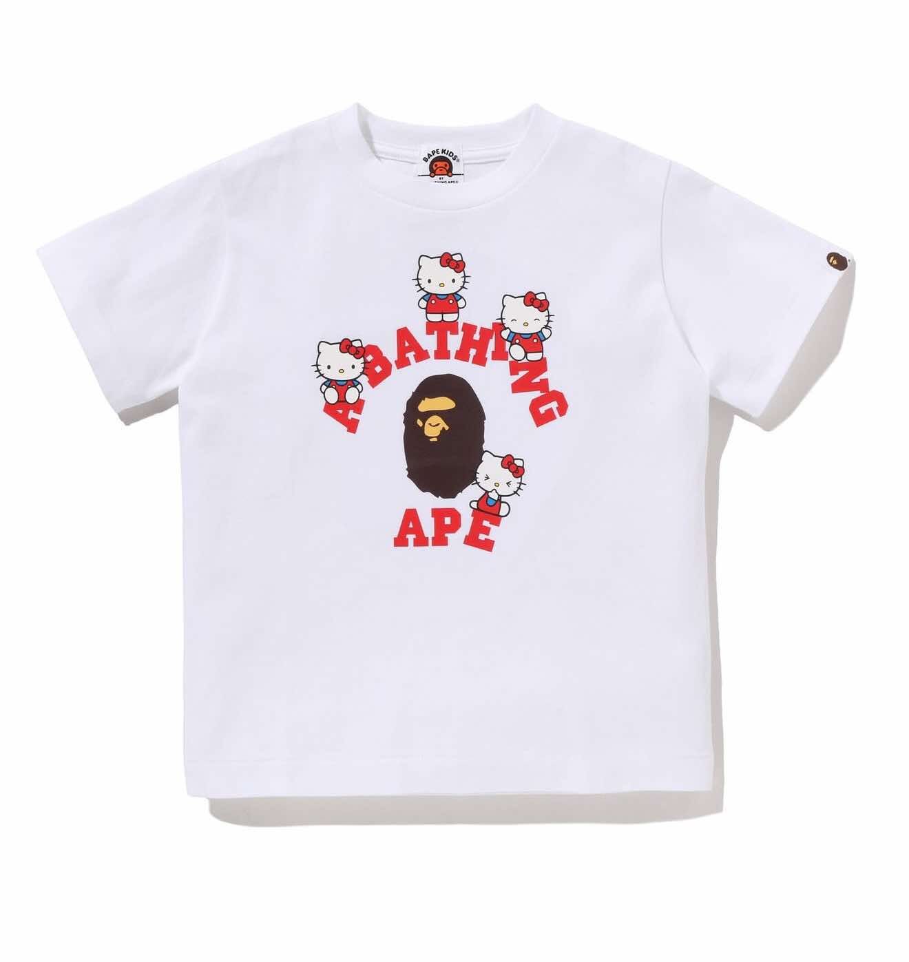 Bape X Hello Kitty X Kuromi 庫洛米 猿人頭 短Tee