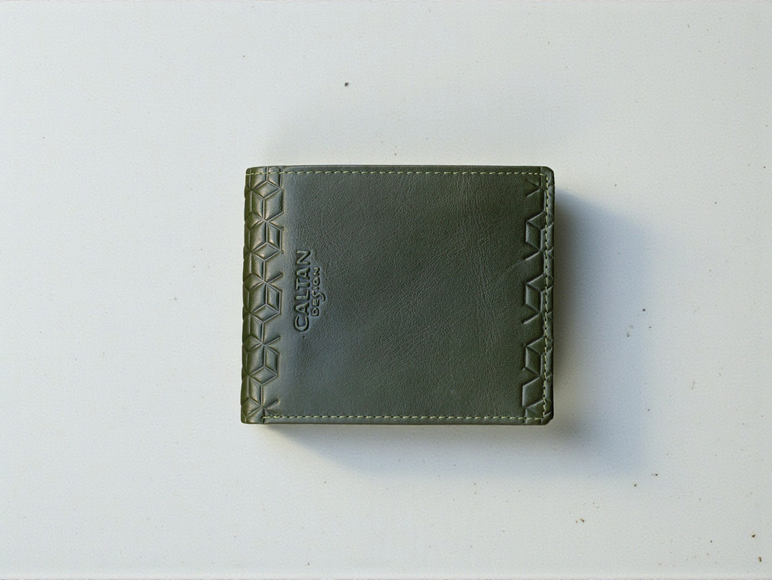 『新品上市』老爺有喜  菱影格紋真皮零錢短夾 (072889cd)