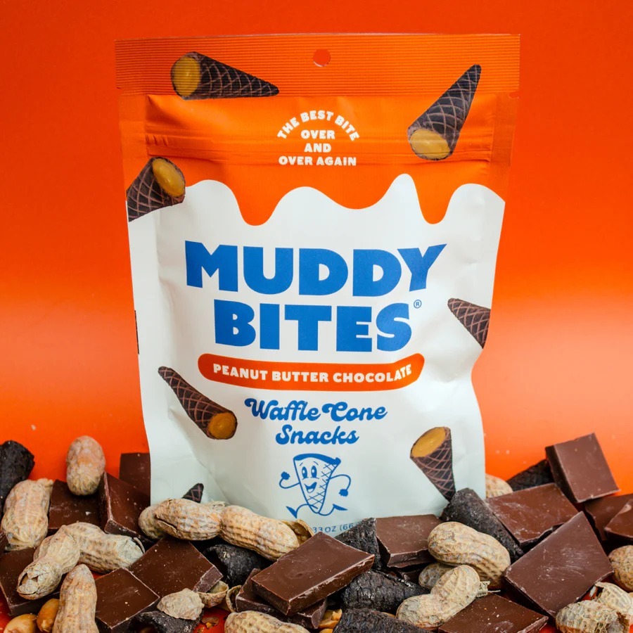 【直播】Muddy Bites LX0306126 花生醬巧克力脆皮甜筒 66g