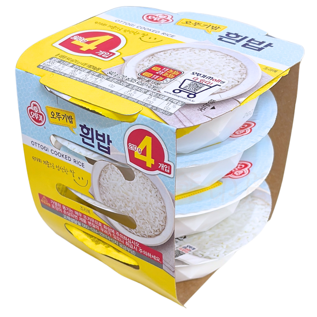 不倒翁 - 韓國即食白米飯 210Gx4盒裝 到期日 2026-6-1