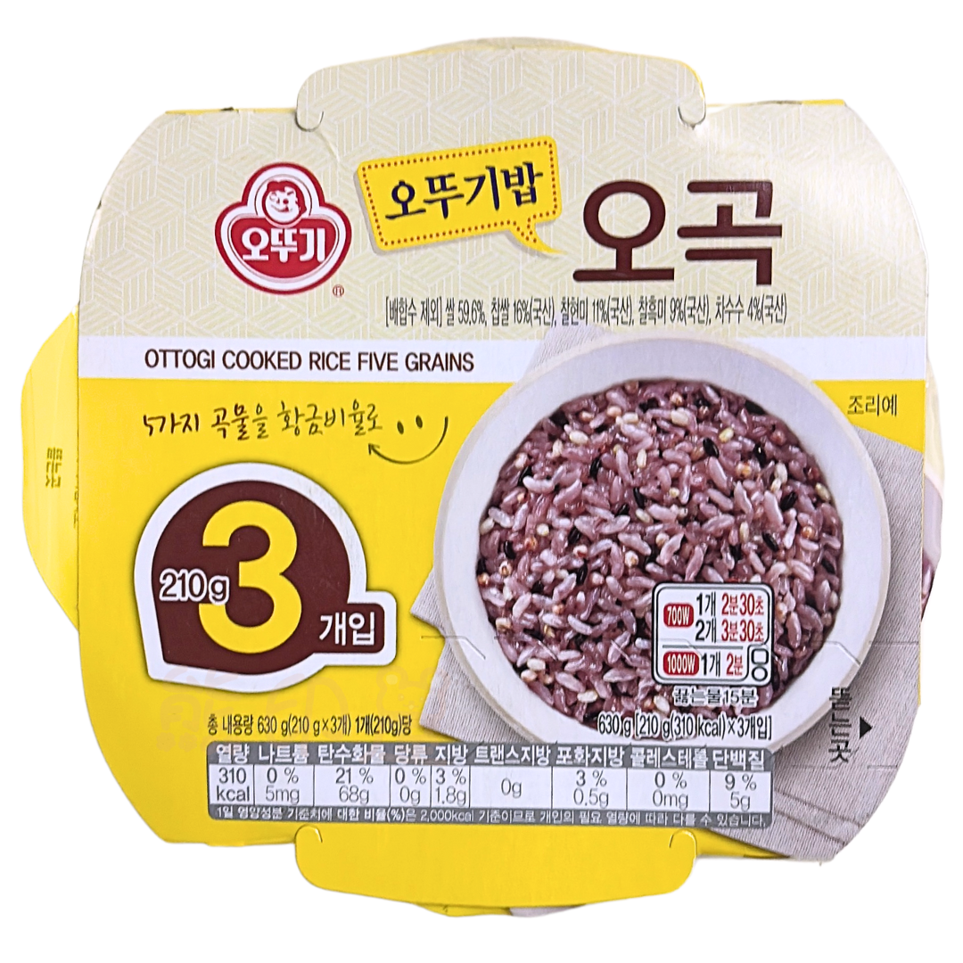 韓國即食五穀米飯 210Gx3盒裝