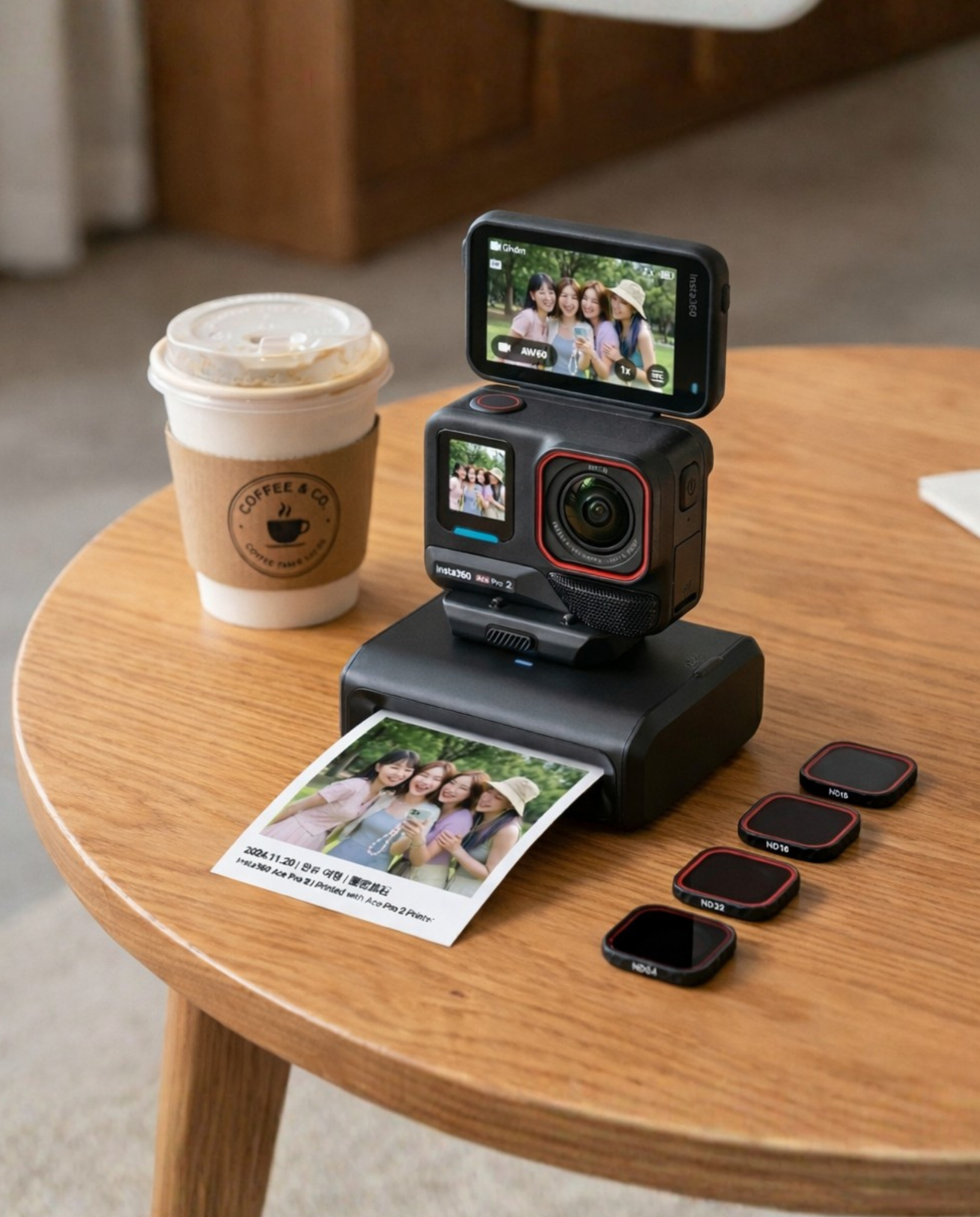 [春夏限定] Insta360 Ace Pro 2 旅行隨印套裝｜拍攝列印分享回憶組 單次租借（需預約排單）