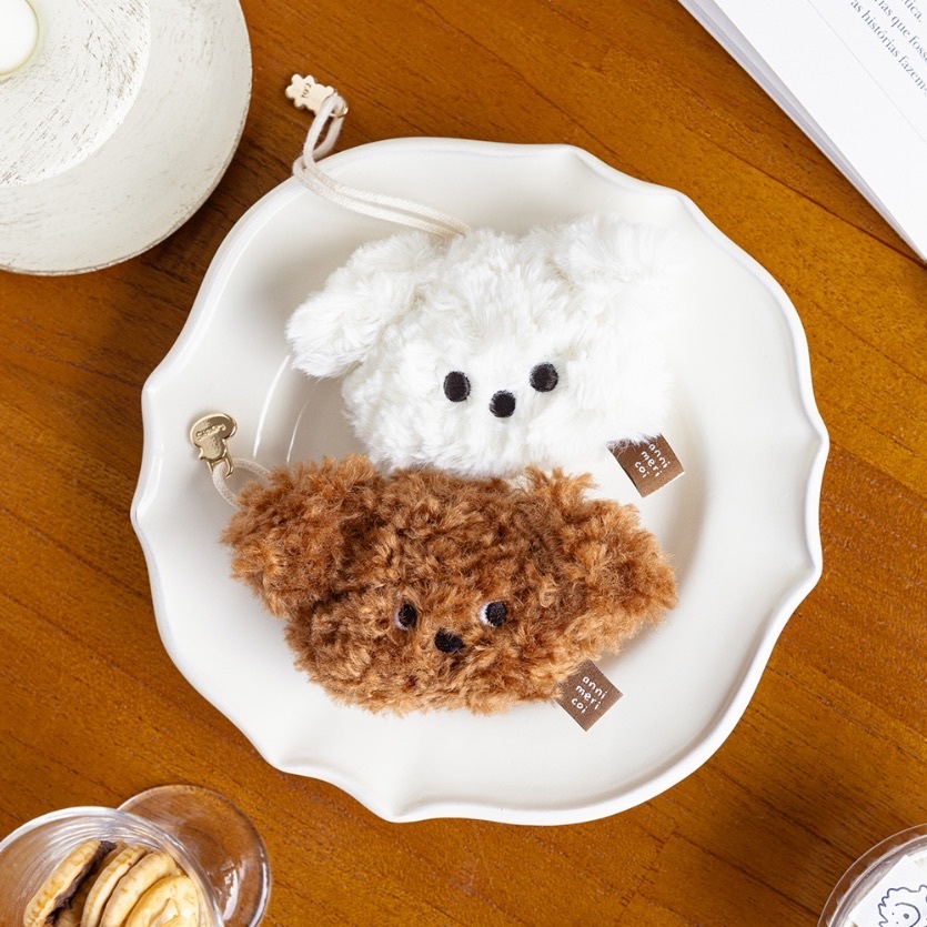 COI PUPPY KEYCHAIN 小狗 絨毛 鑰匙圈 吊飾 韓國文創