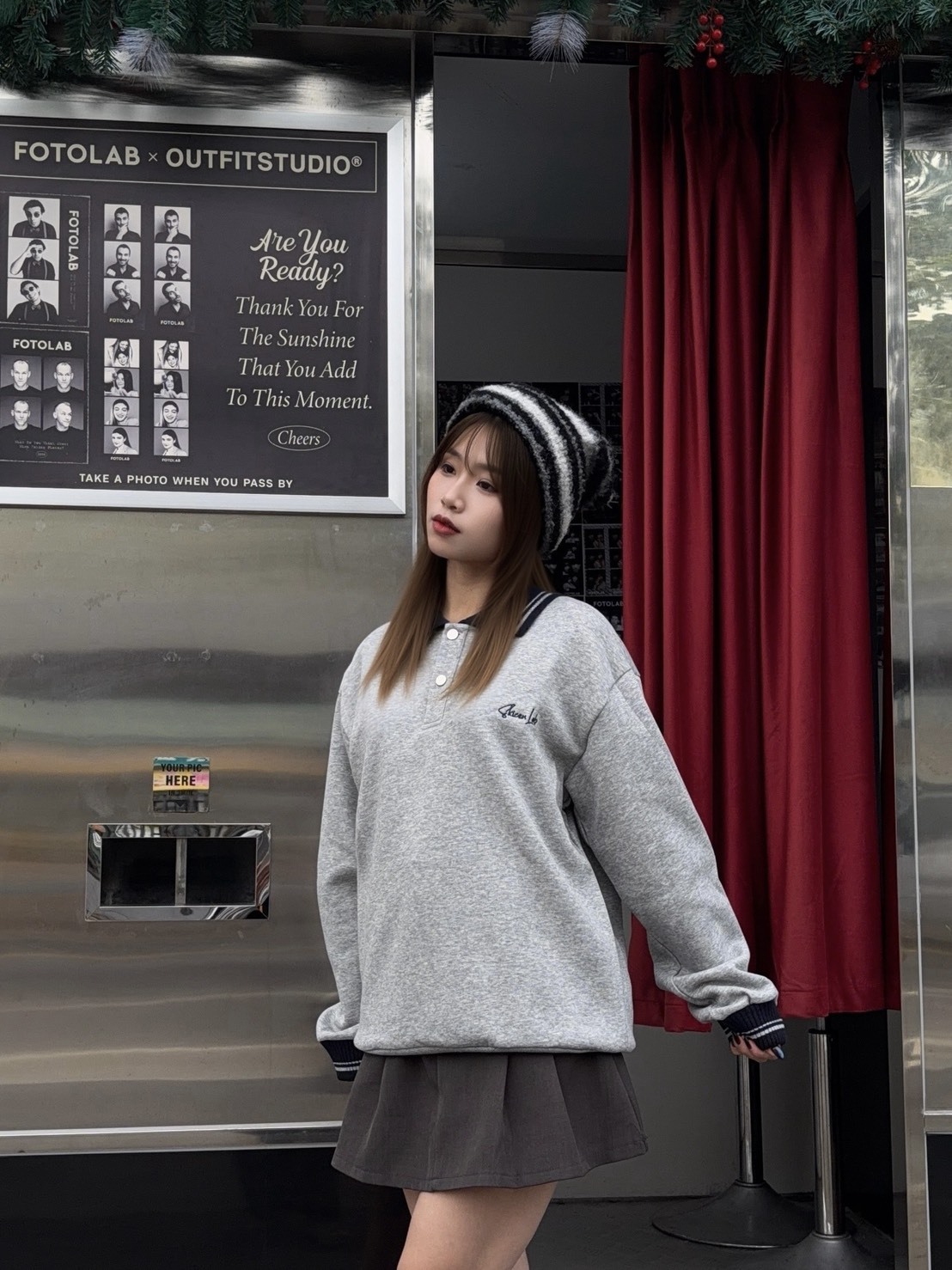 美式復古翻領針織POLO長袖