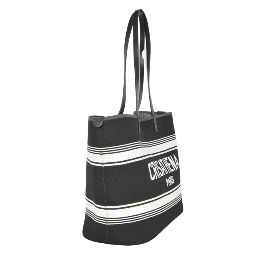 C7 Crisathena Large Légèreté Tote Bag - 黑白色 BLACK_WHITE