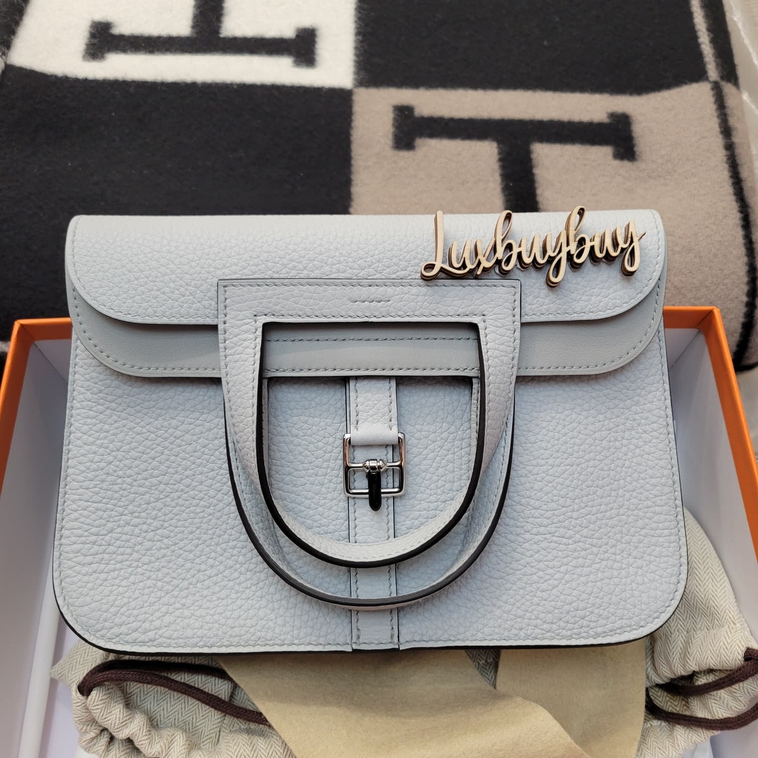 UNUSED HALZAN 25 08 BLUE PALE CK 聖杯藍銀扣