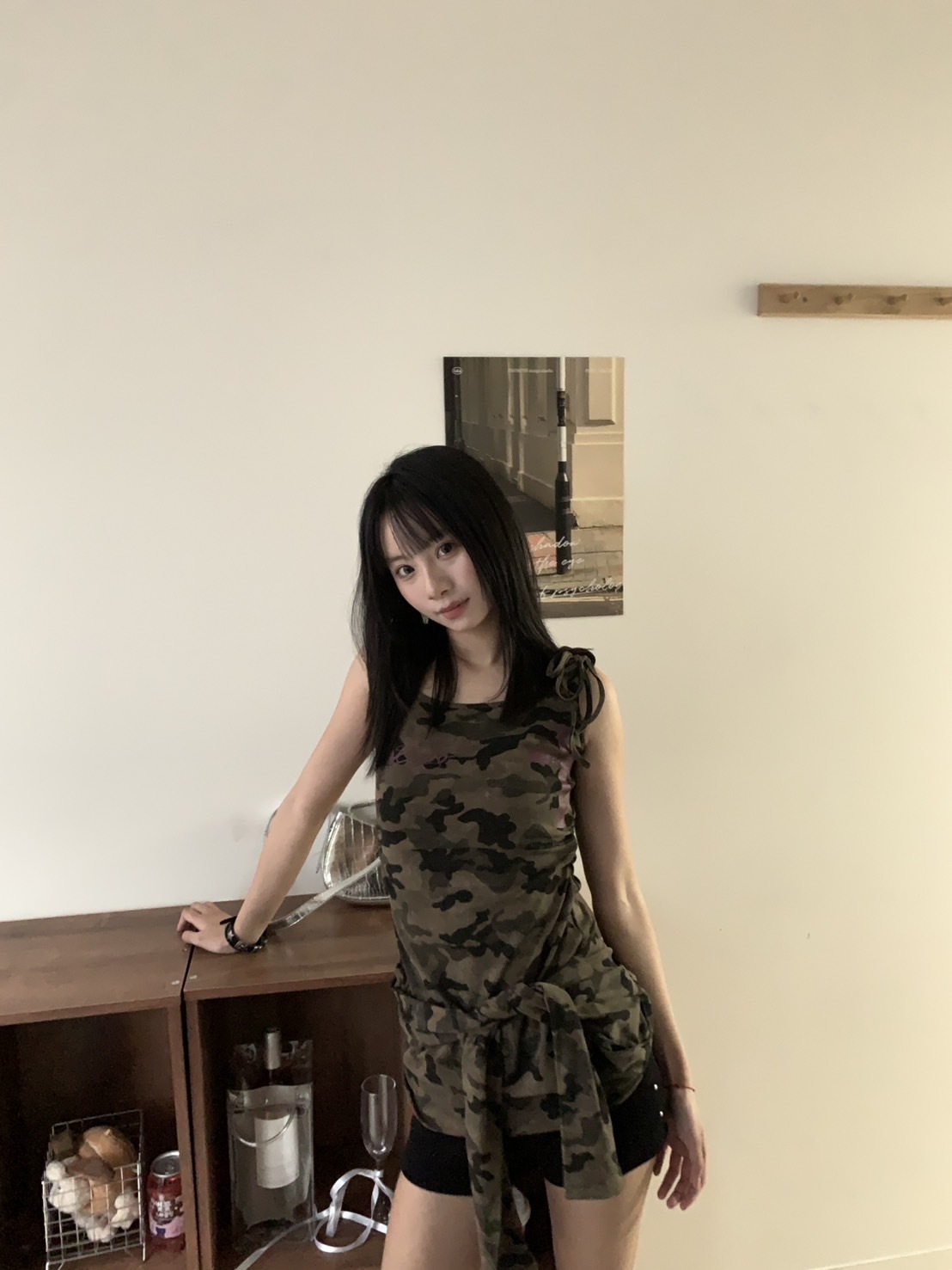 A71 預購低調迷彩上下穿設計上衣