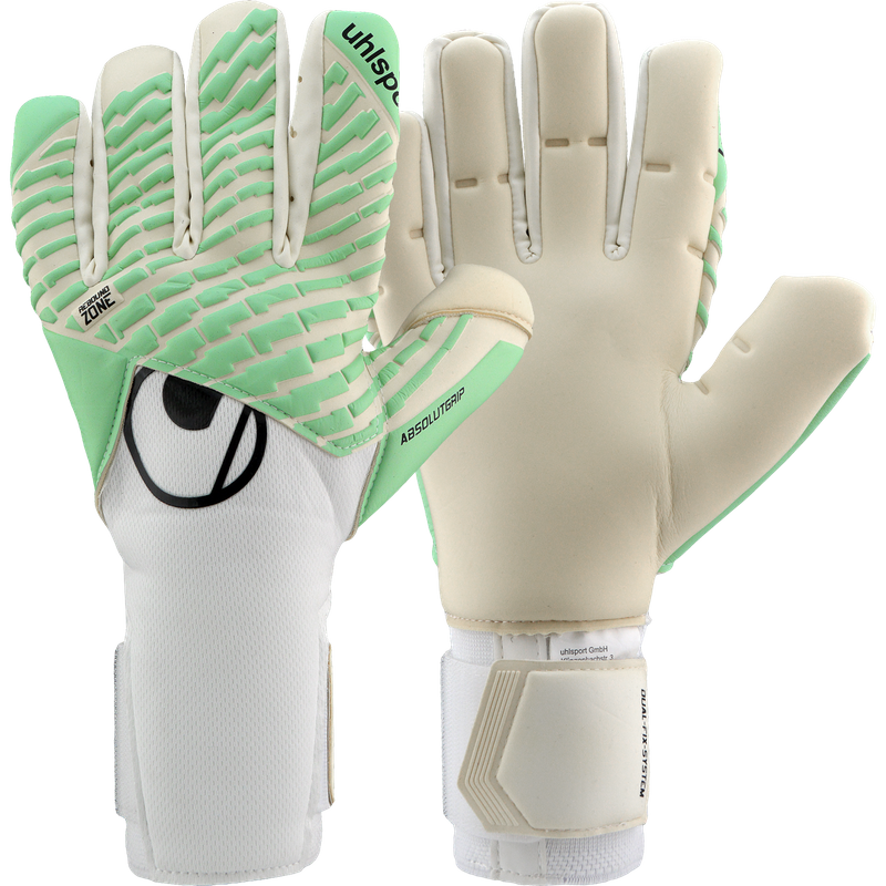 UHLSPORT FANGMASCHINE ABSOLUTGRIP TIGHT  白綠色 龍門手套 (經濟之選)