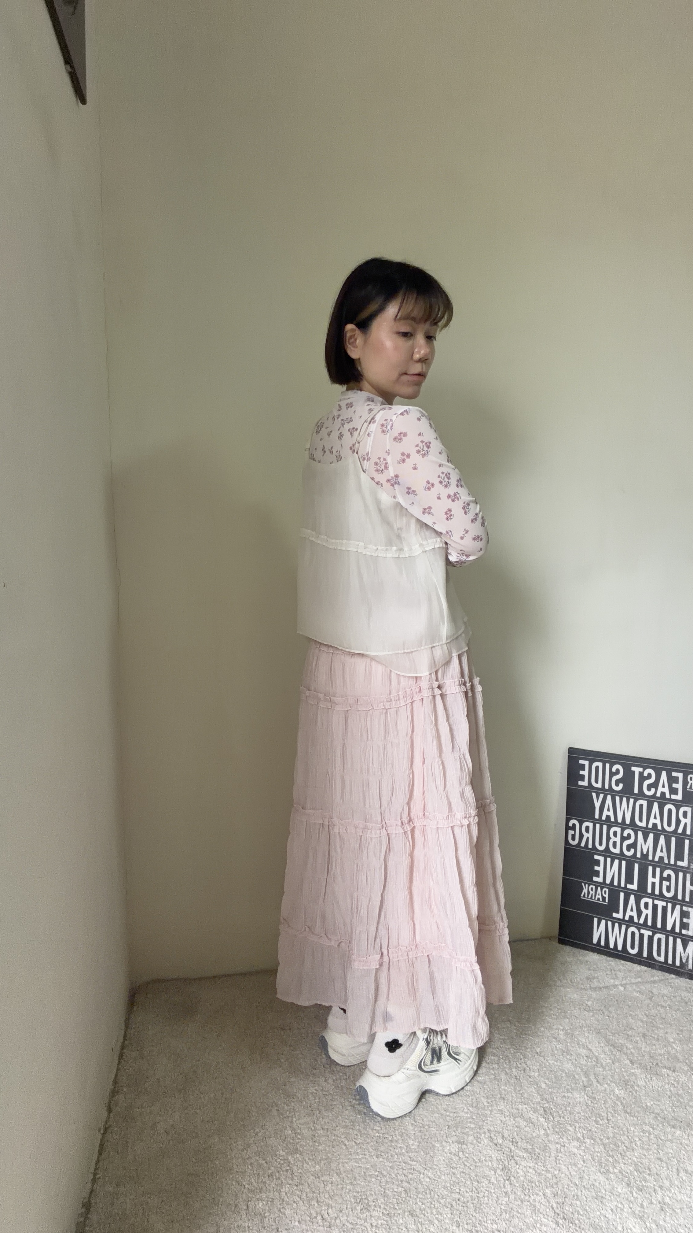 超高級柔軟蛋糕棉麻裙