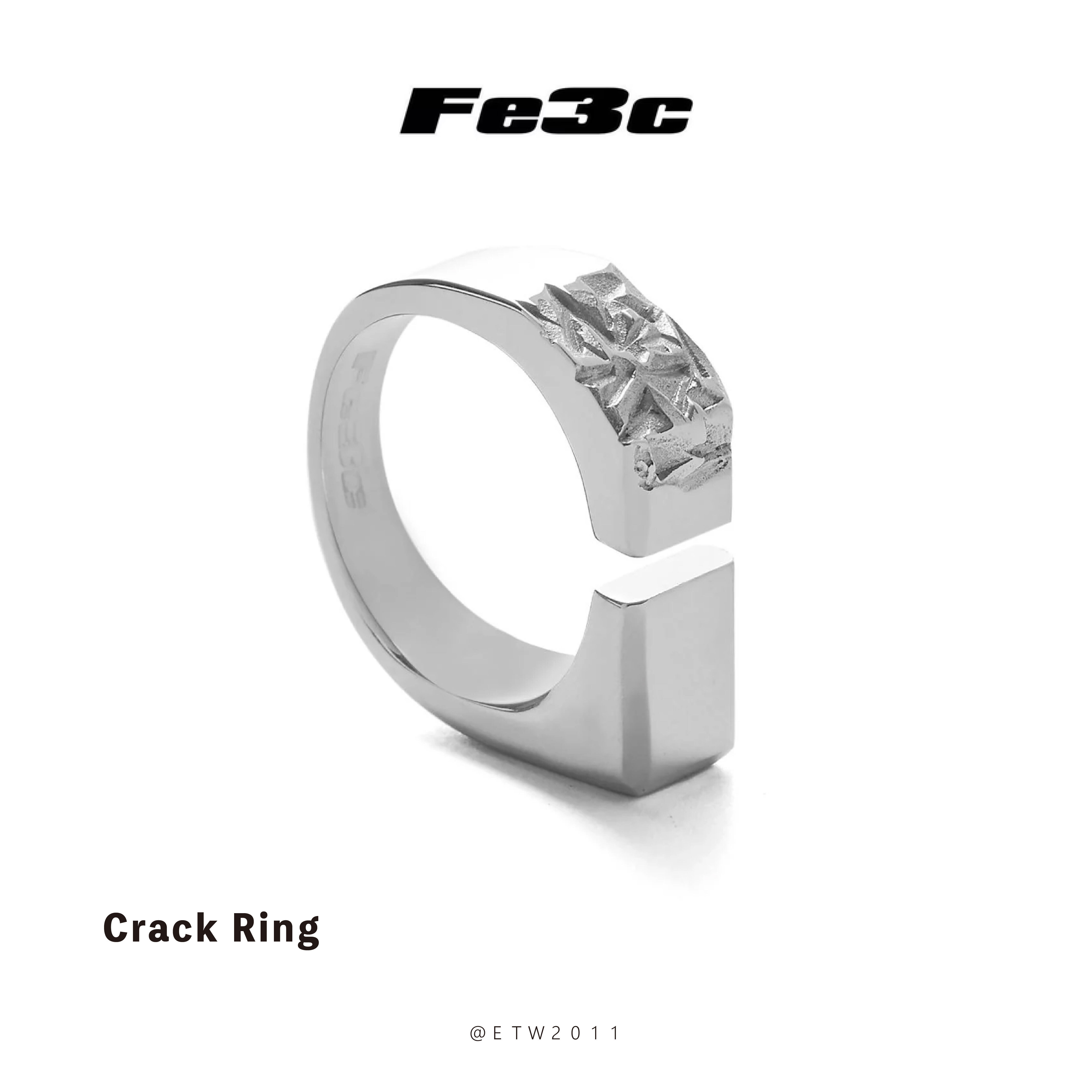 ☆ETW☆【EASY TO WEAR】Fe3c Crack Ring 破碎戒指