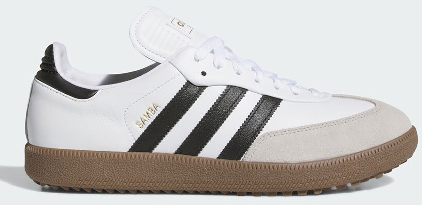 adidas SAMBA GOLF LUX 男/女鞋(無釘) #JH6149 ,白/黑