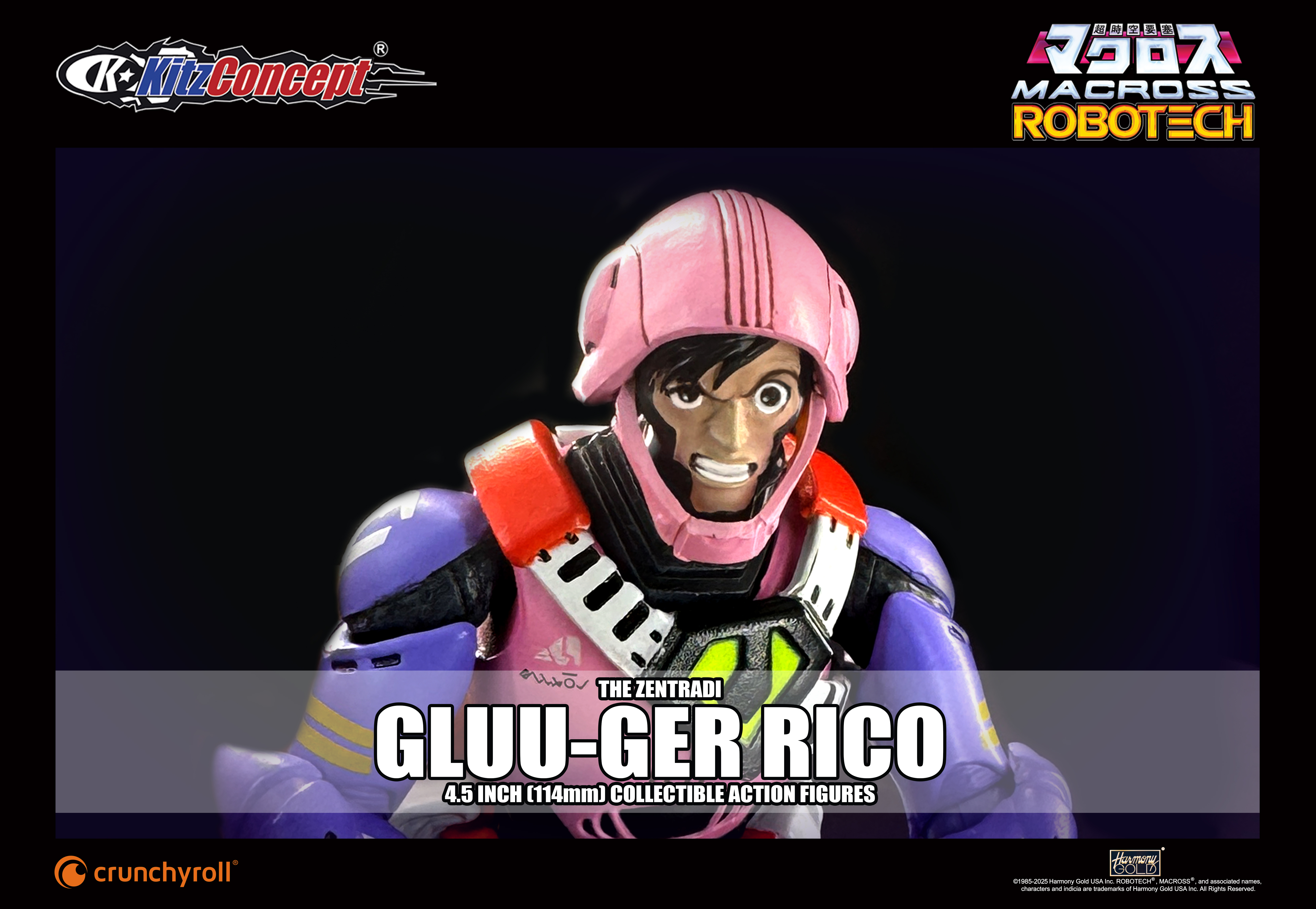 預訂現貨 KitzConcept : Macross 4.5 inch GLUU-GER ACTION FIGURES