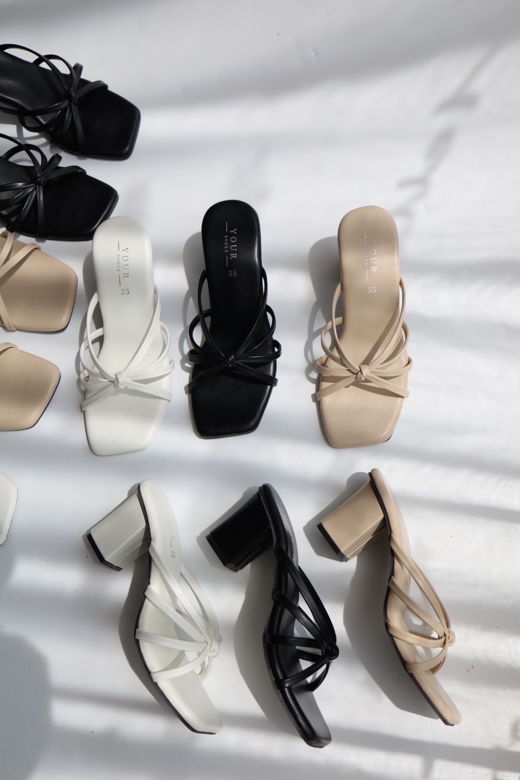 🇹🇭連線款 | Z14軟綿綿繩結細條粗跟鞋