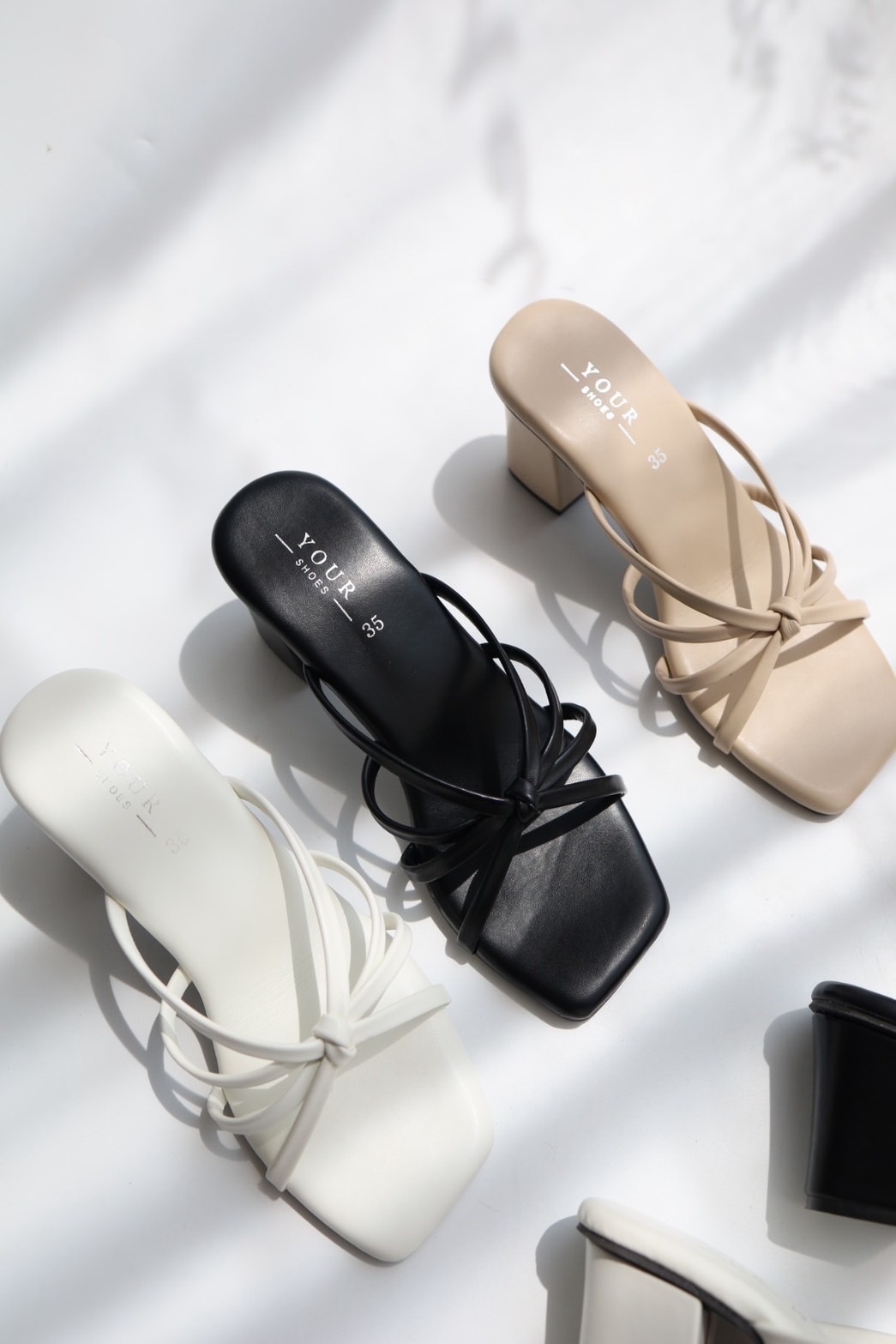 🇹🇭連線款 | Z14軟綿綿繩結細條粗跟鞋