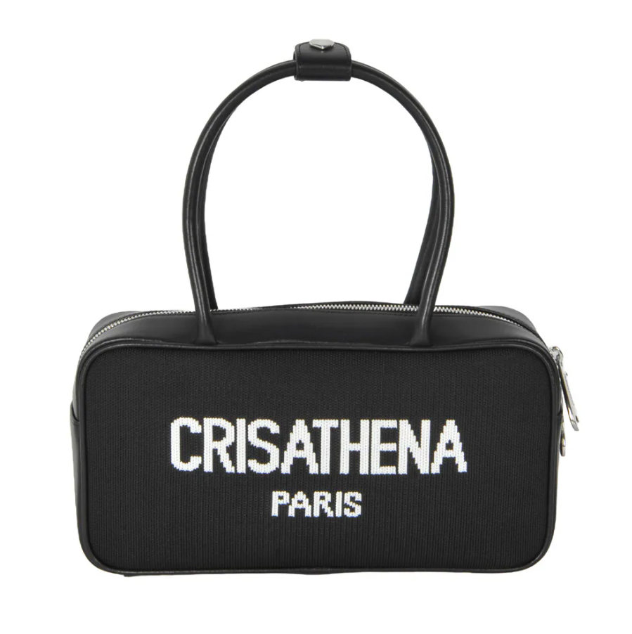 C21 Crisathena Bowling Bag - 黑色、白色 BLK_WHT