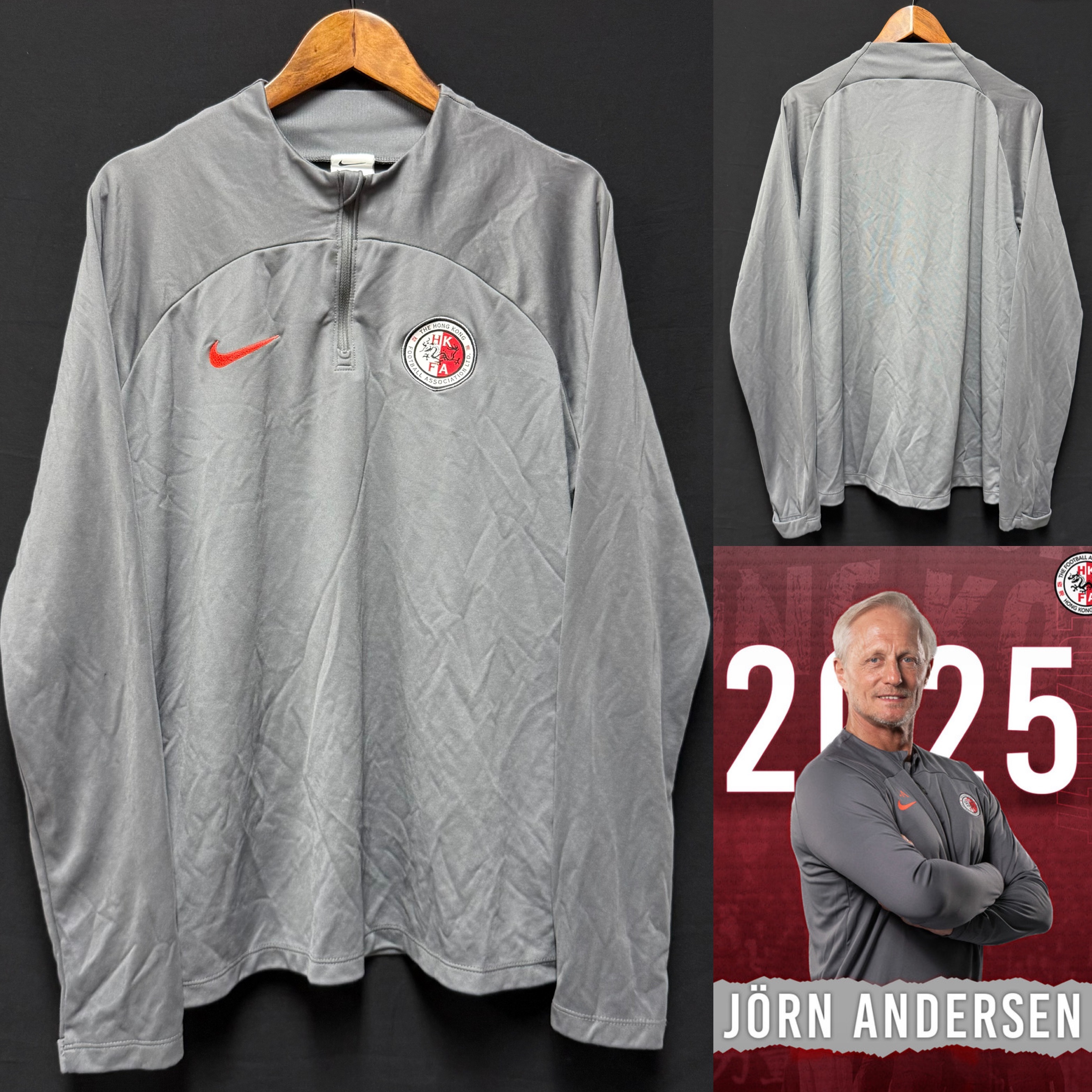 (Match Worn) Hong Kong Football Team 2023-2024 Nike Coach Training Shirt