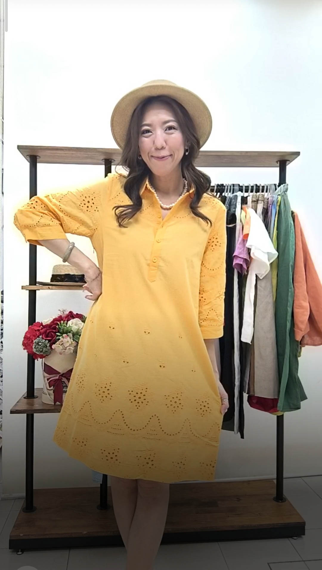 M007 RM149 ▶️襯衫女子長洋裝 👉L(B:104cm W:106cm H:112cm L:90cm) XL(B:110cm W:112cm H:119cm L:95cm) 2XL(B:116cm W:118cm H:122cm L:96cm) 3XL(B:120cm W:122cm H:126cm L:98cm)