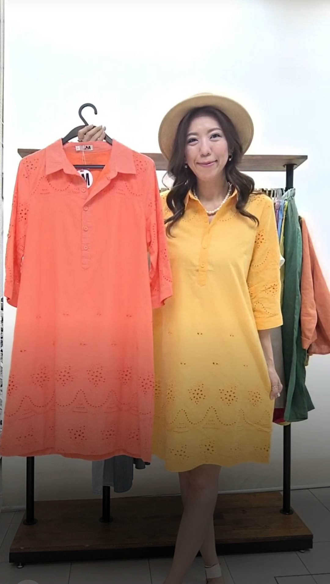 M007 RM149 ▶️襯衫女子長洋裝 👉L(B:104cm W:106cm H:112cm L:90cm) XL(B:110cm W:112cm H:119cm L:95cm) 2XL(B:116cm W:118cm H:122cm L:96cm) 3XL(B:120cm W:122cm H:126cm L:98cm)