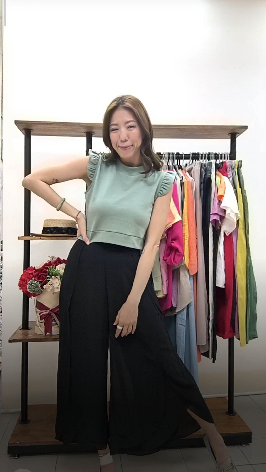 M009 RM79 ▶️立領無袖上衣 👉B:89cm L:40cm